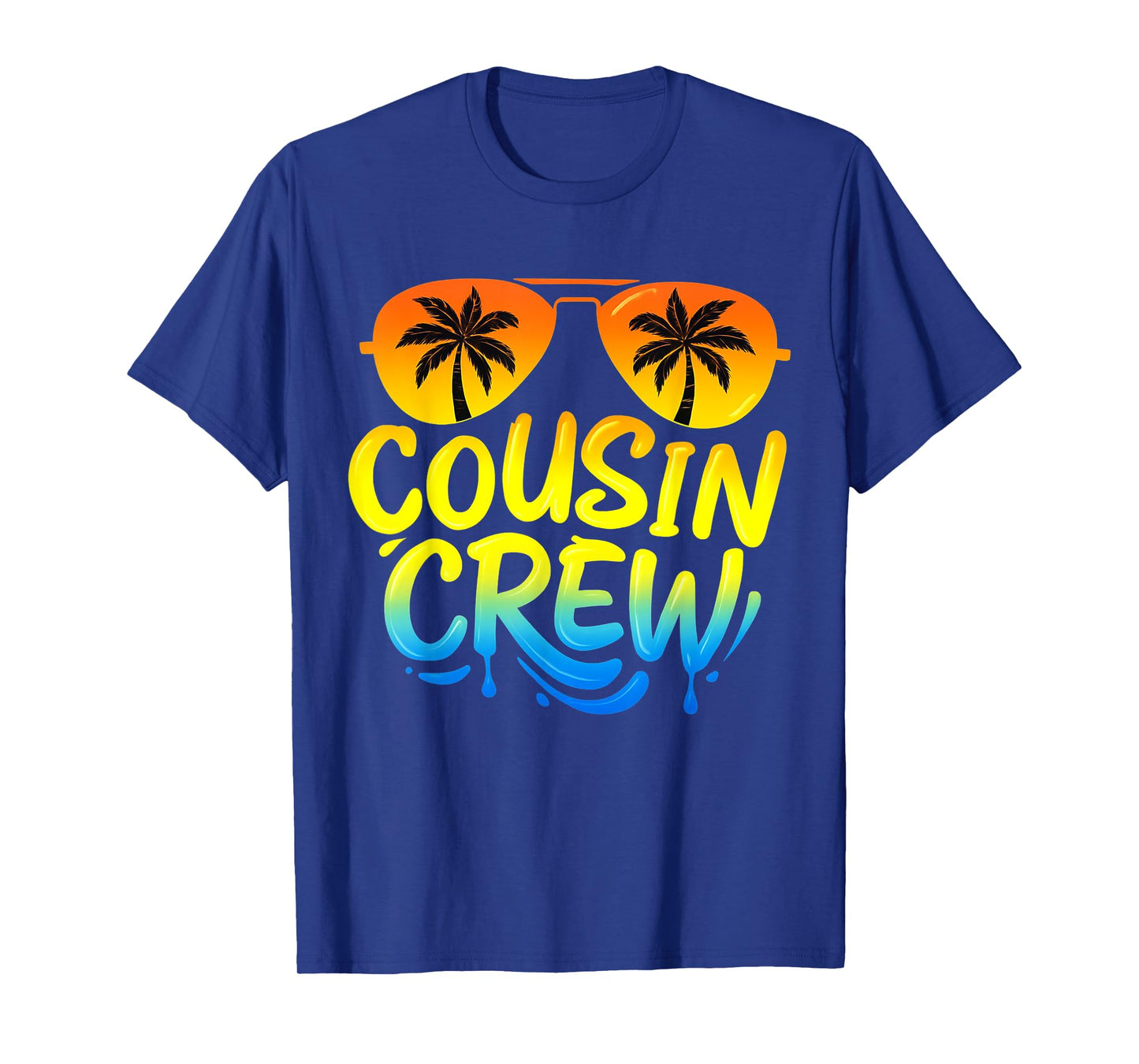 Cousin Crew Matching Family Tee Palm Sunglasses Summer Trip T-Shirt