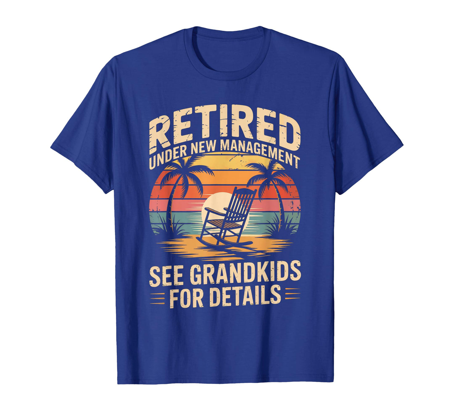Retired Under New Management See Grandkids Grandma Grandpa T-Shirt