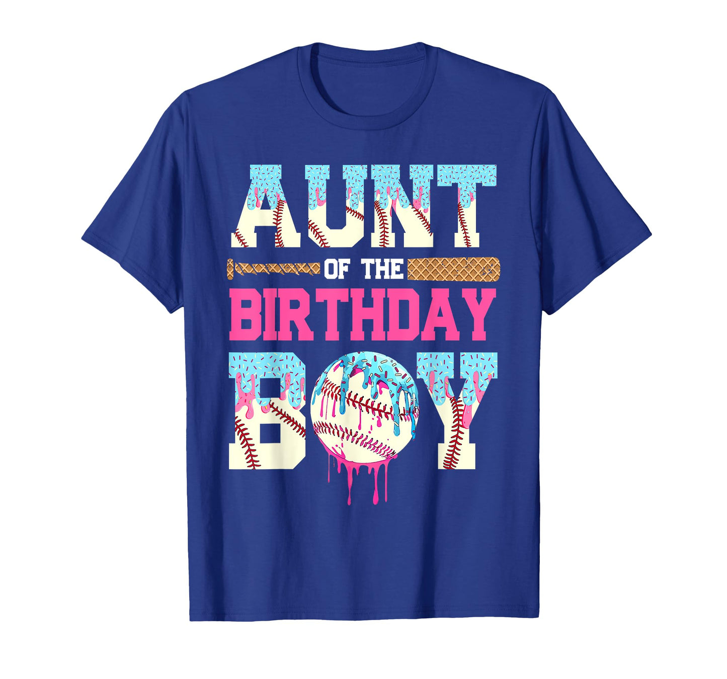 Baseball Family Aunt of The Birthday Boy Baseball Player T-Shirt