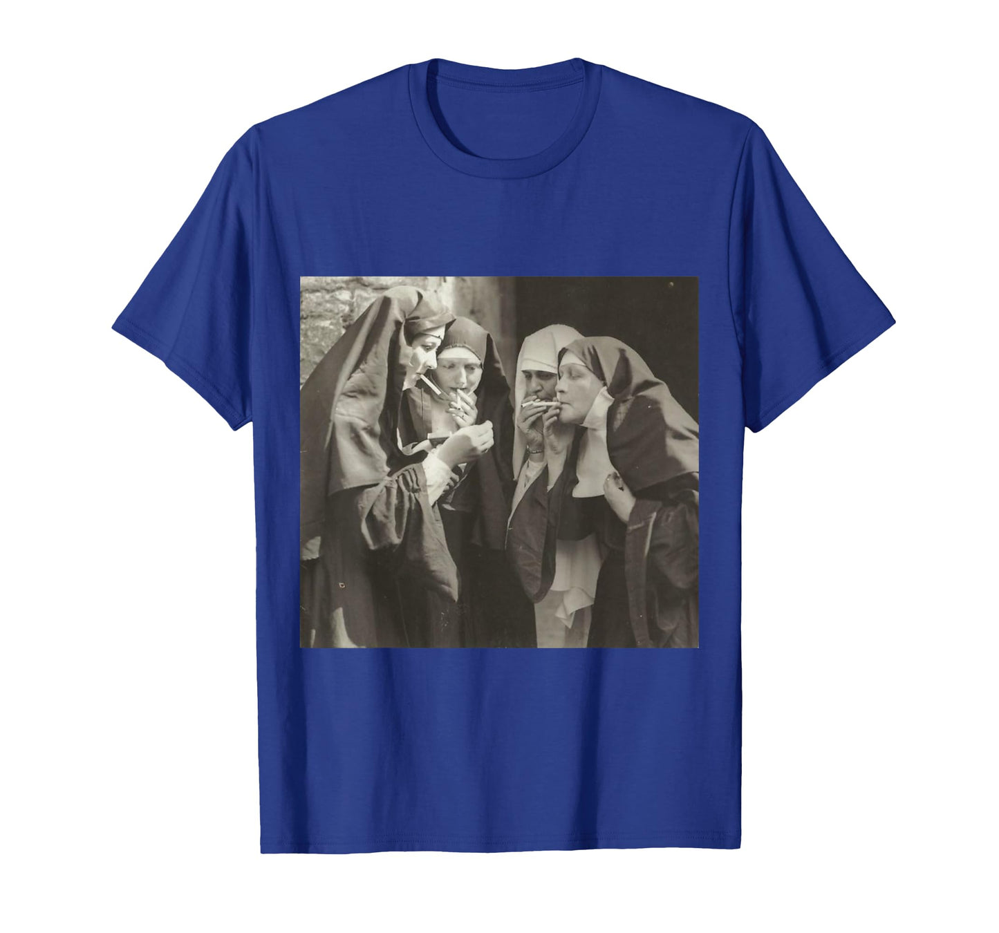 #snirt Funny T-Shirt Nun Nuns Smoking Hoodie Printed T-Shirt