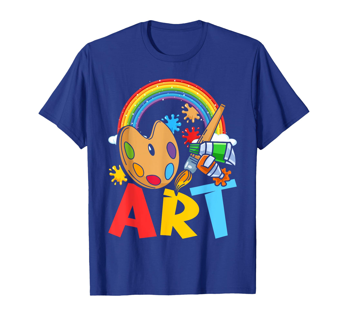 I Love Art Artist Painter Colorful Painting Kids Girls T-Shirt