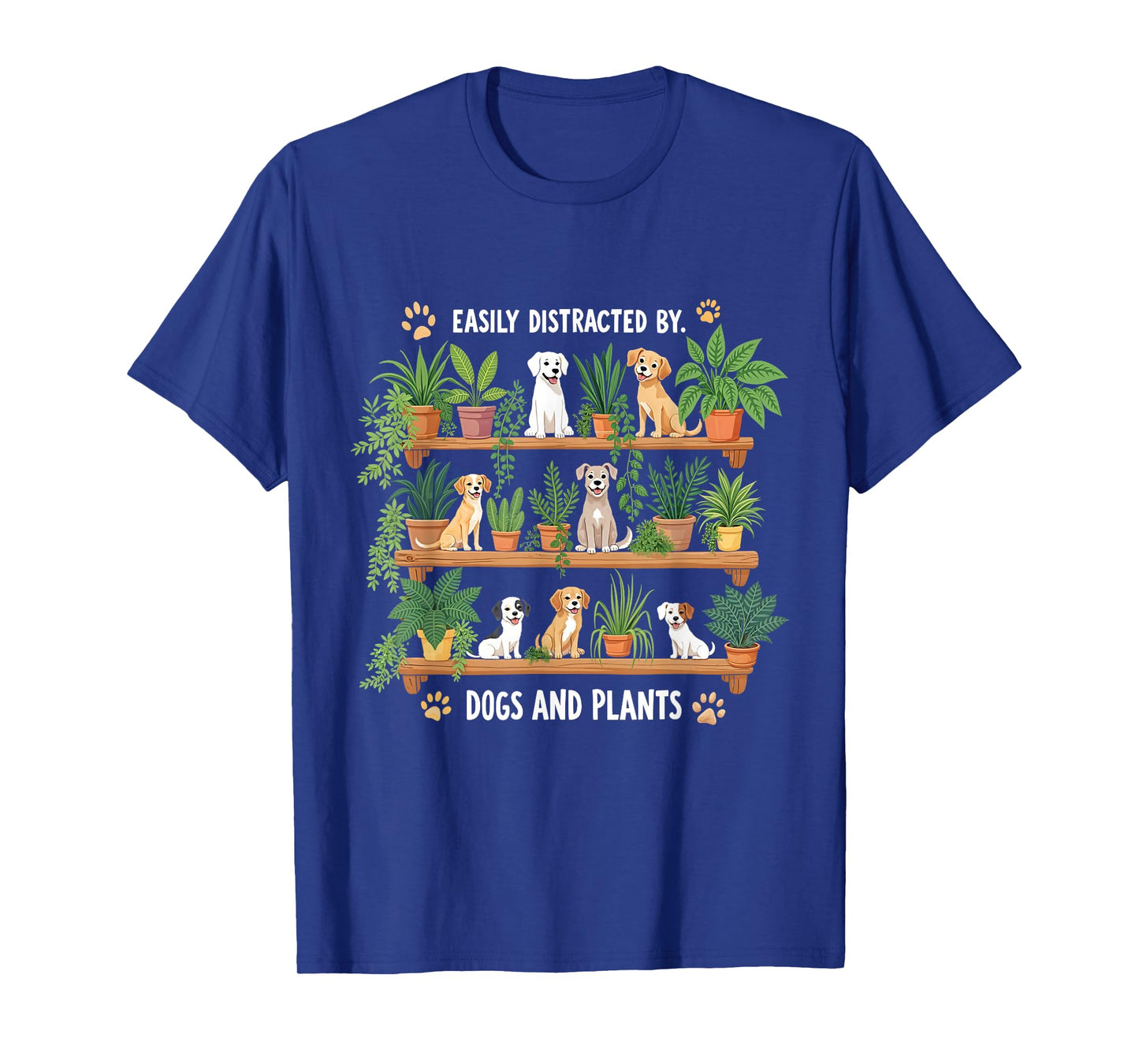 Plants & Dogs Funny Gardening Gardener Plant and Dog Lovers T-Shirt