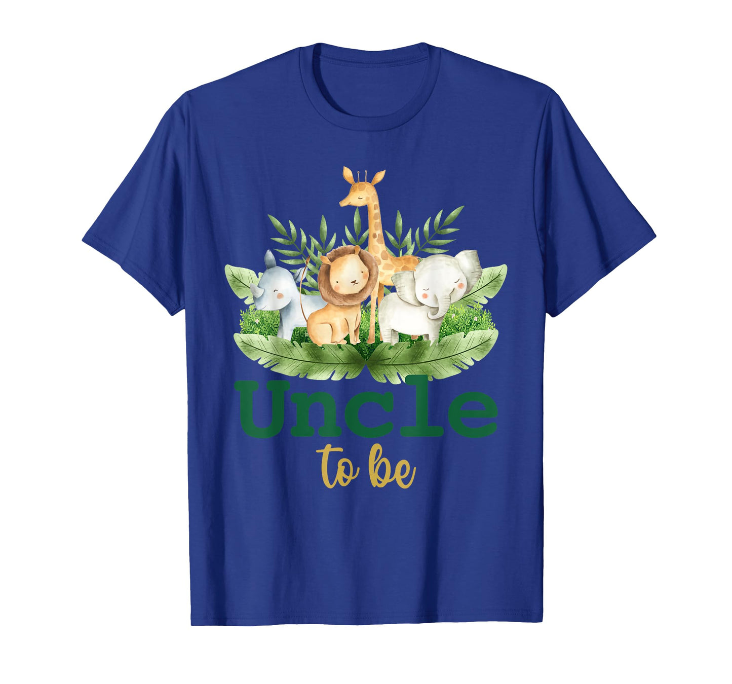 Soon To Be Uncle Jungle Animals Safari Baby Reveal T-Shirt