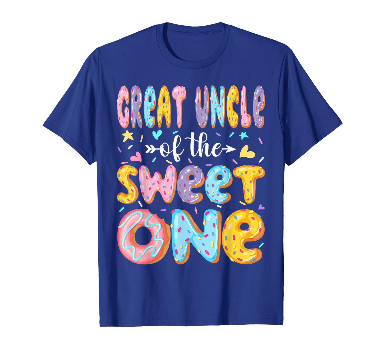 Great Uncle Of The Sweet One First Birthday Donut Matching T-Shirt