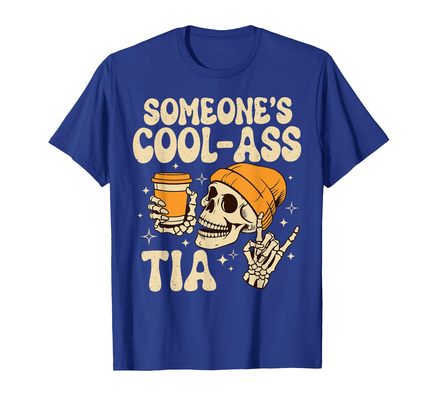Skull Skeleton Someone's Cool Ass Tia Cool Auntie Club T-Shirt