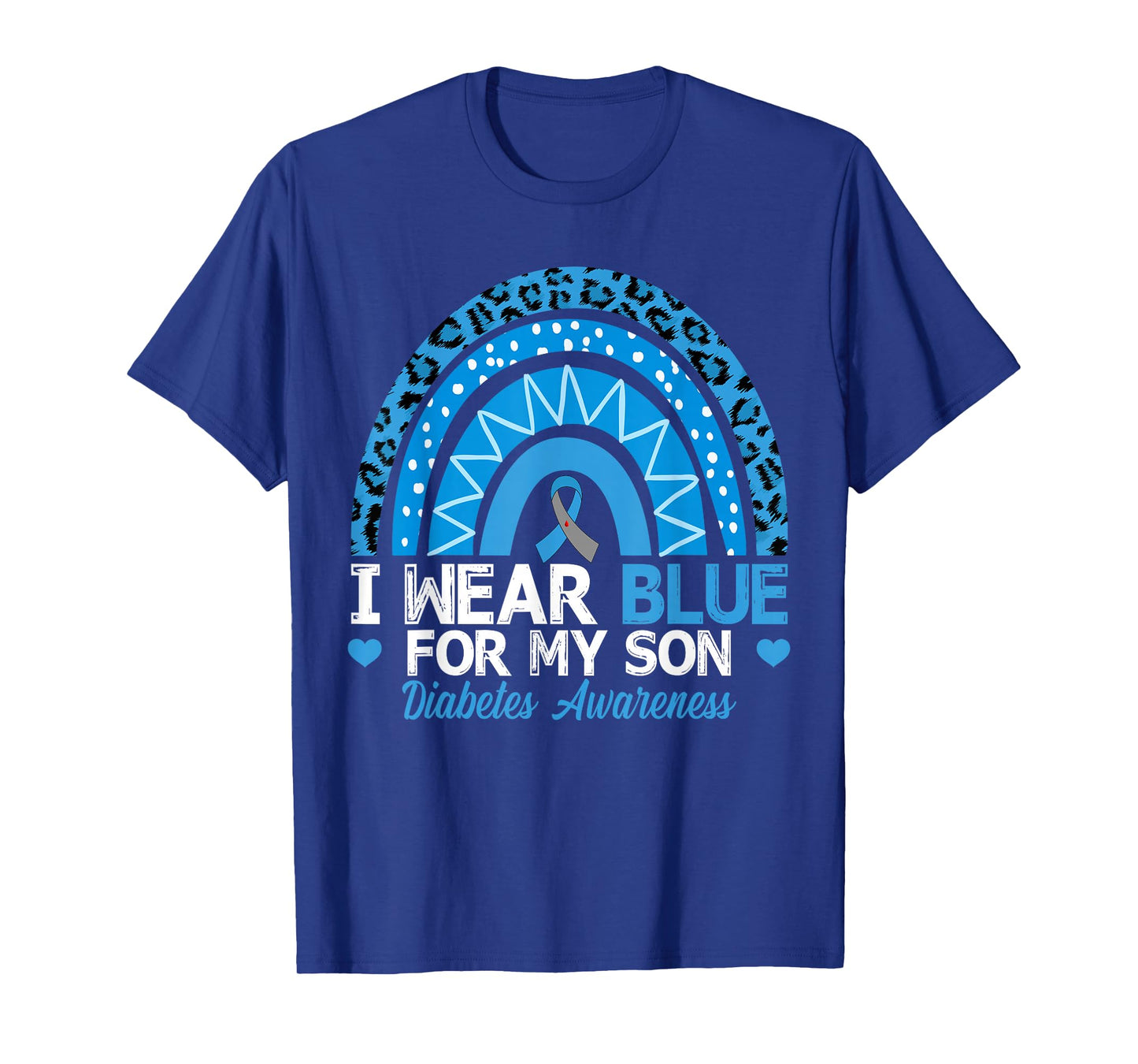I Wear Blue For My Son Type 1 Diabetes Awareness T-Shirt