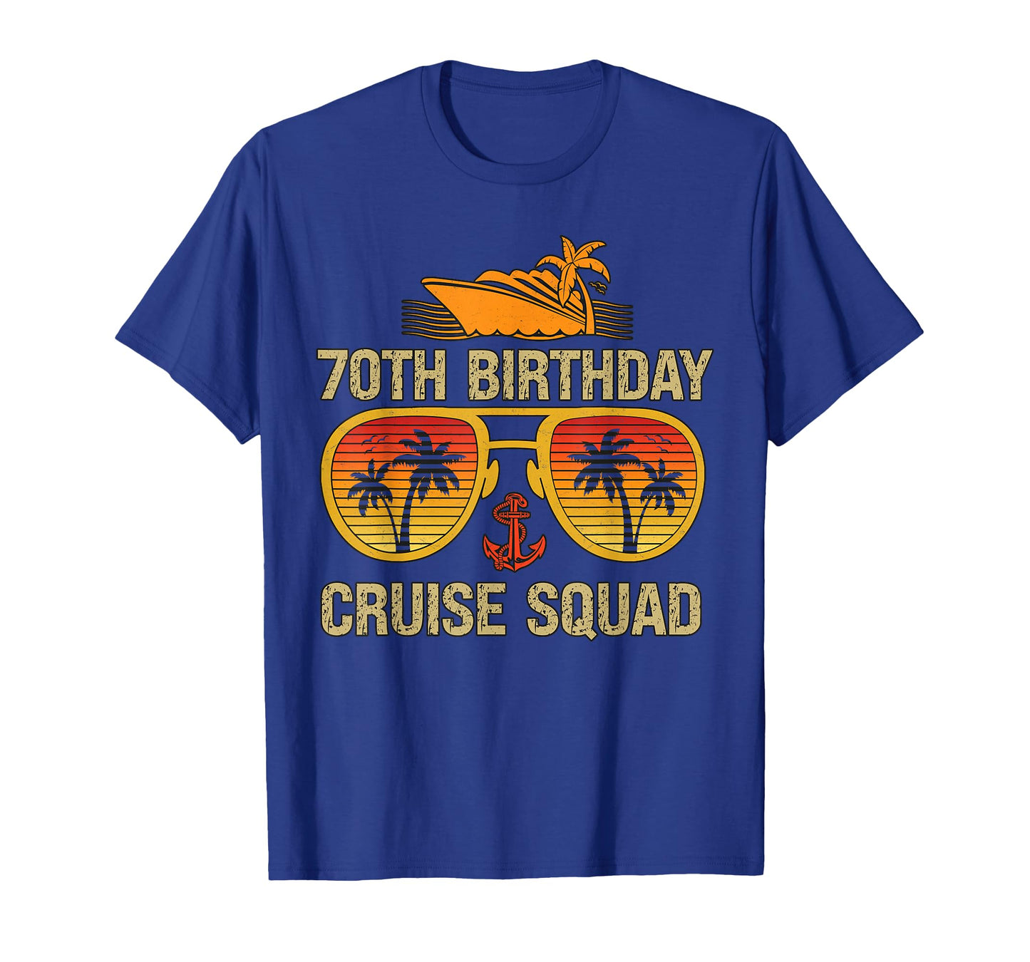 70 Years old Crew 70th Birthday Cruise Squad Matching Party T-Shirt