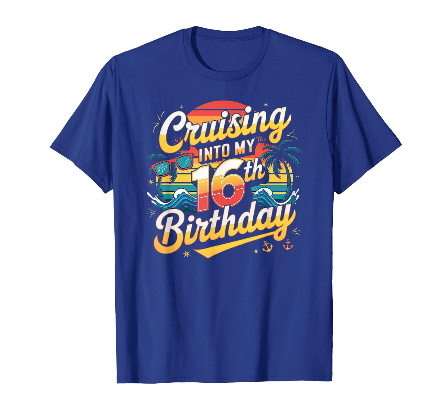Cruising Into My 16th Birthday Apparel Men Women And Childs T-Shirt