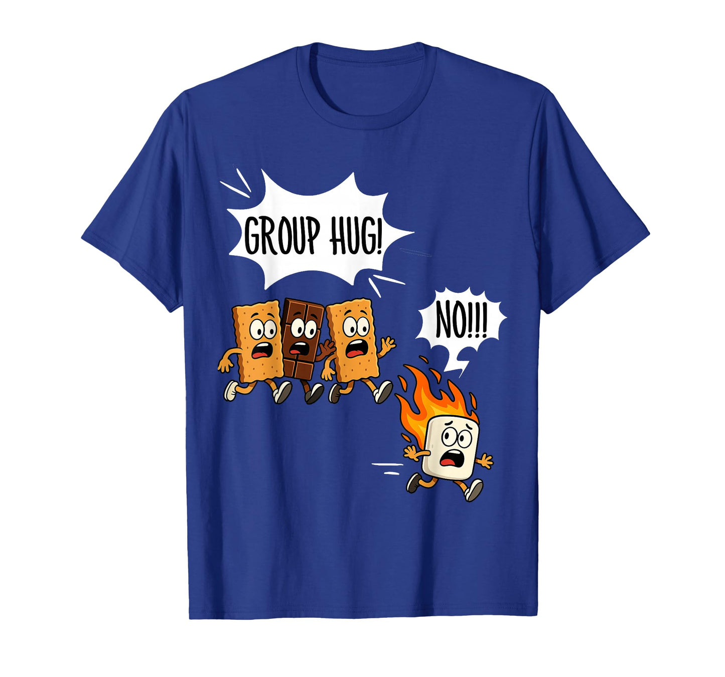 Funny Smores Group Hug Camping Campfire Roasting Marshmallow T-Shirt