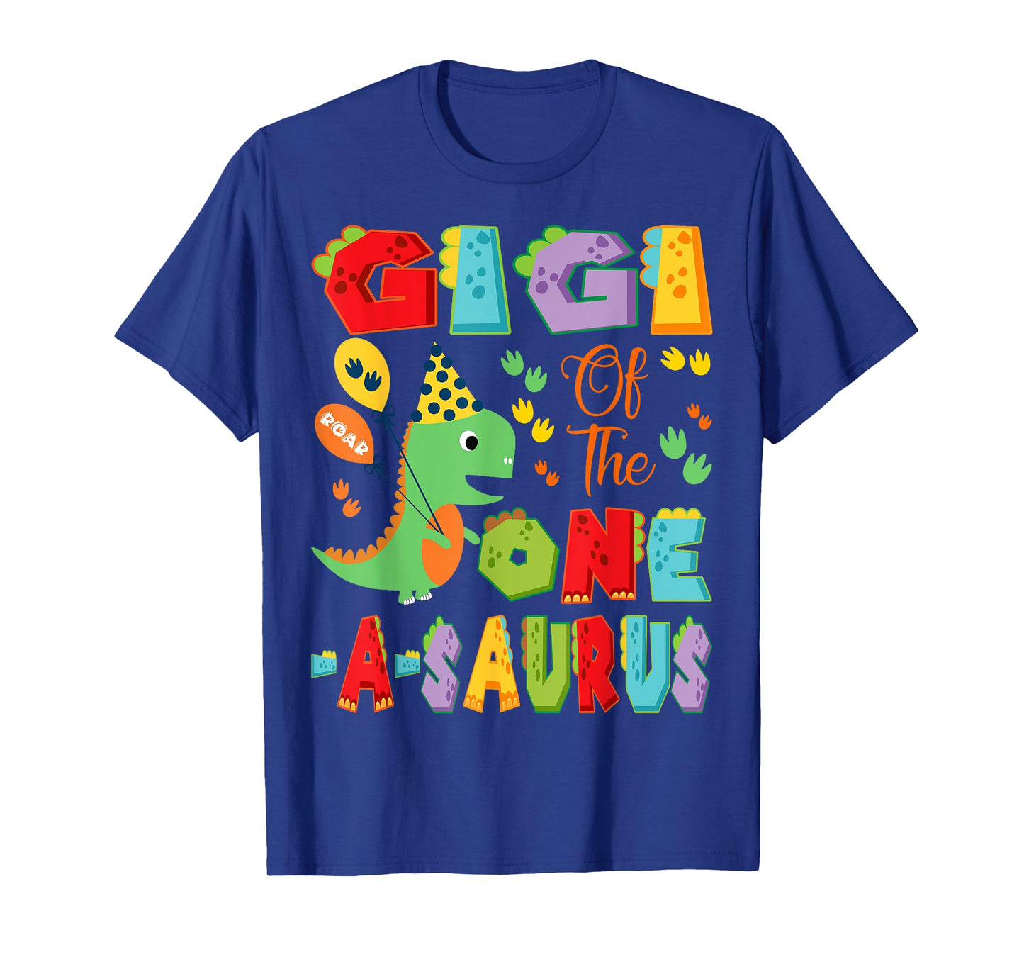 Gigi Of The One-A-Saurus 1St Birthday Boy Dinosaur T-Shirt