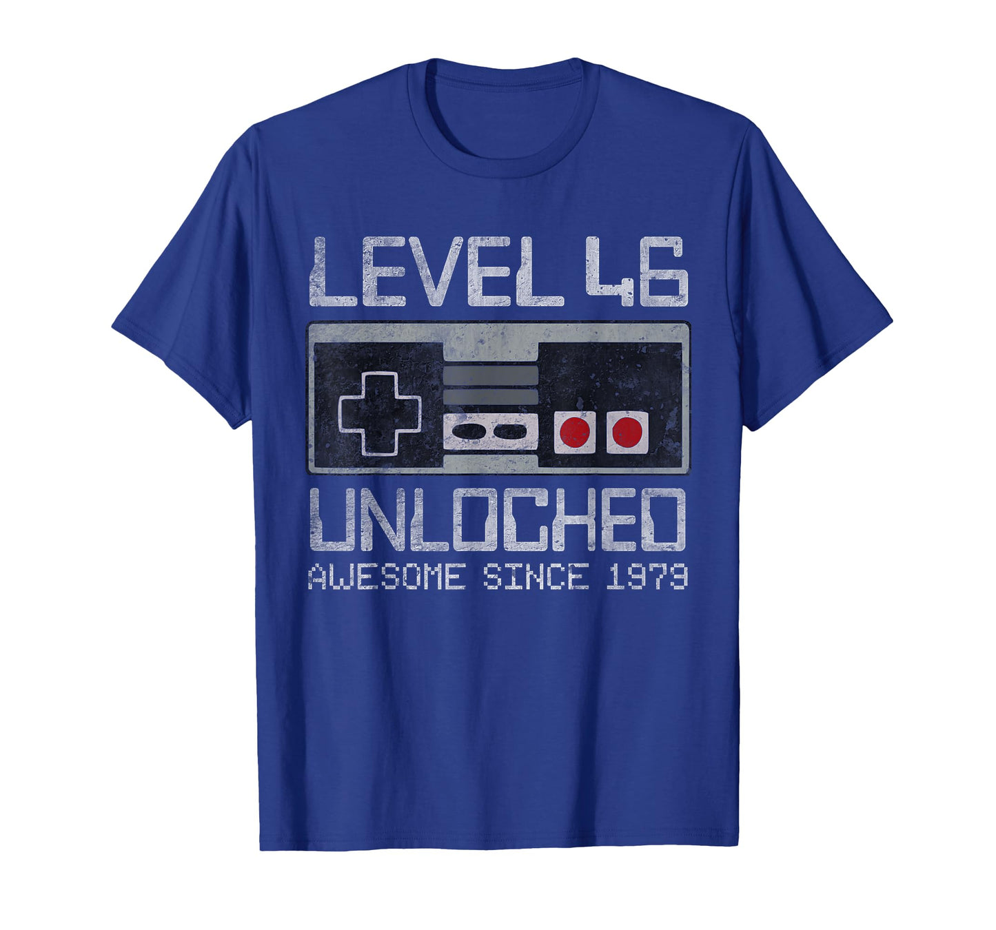 Level 46 Unlocked 46th Birthday 46 Year Old Video Gamer Men T-Shirt