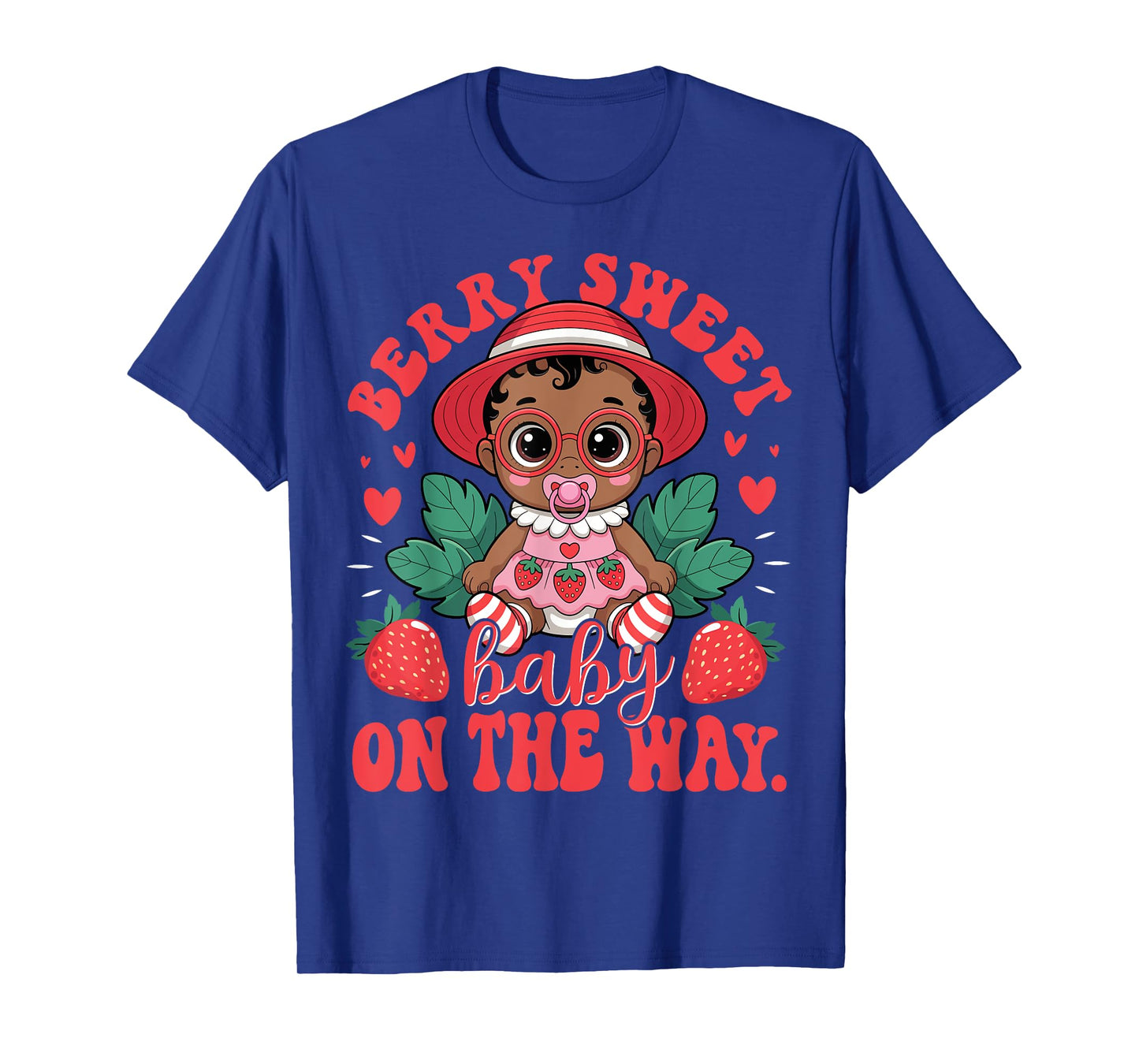 Cute Little Black Baby Shower Girl Sweet Berry Baby T-Shirt