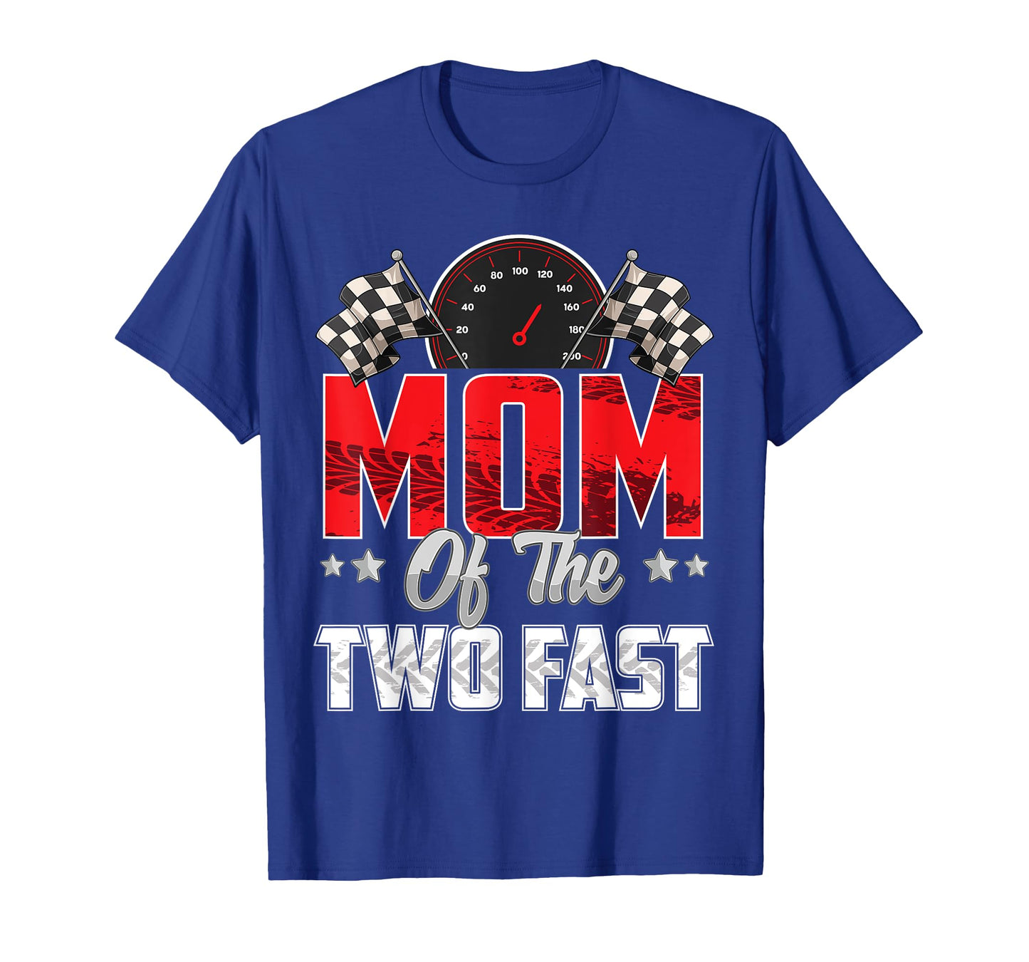 2 year old racing car two fast birthday 2nd Family Mom T-Shirt