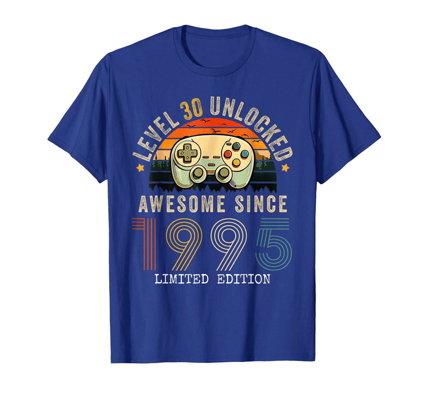 30 Year Old 1995 Level 30 Unlocked 30th Birthday Men T-Shirt
