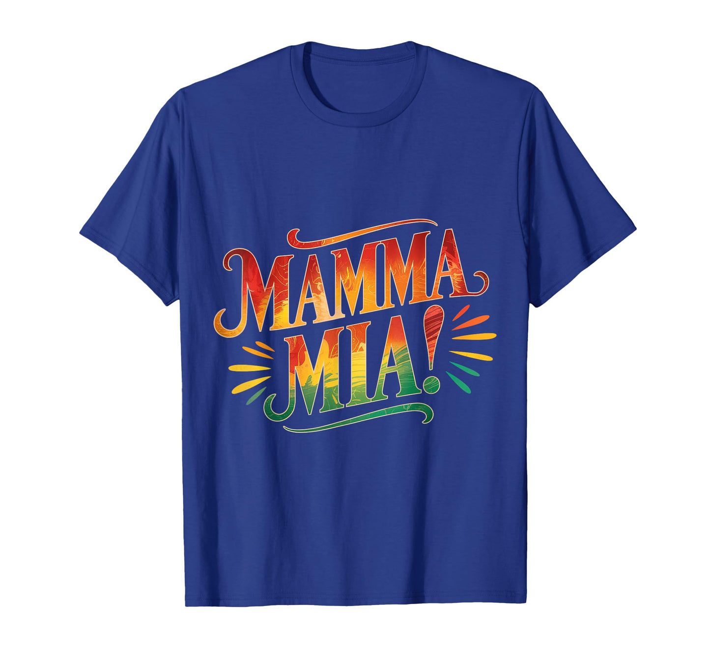 Vibrant Mamma Mia Themed Graphic Design T-Shirt