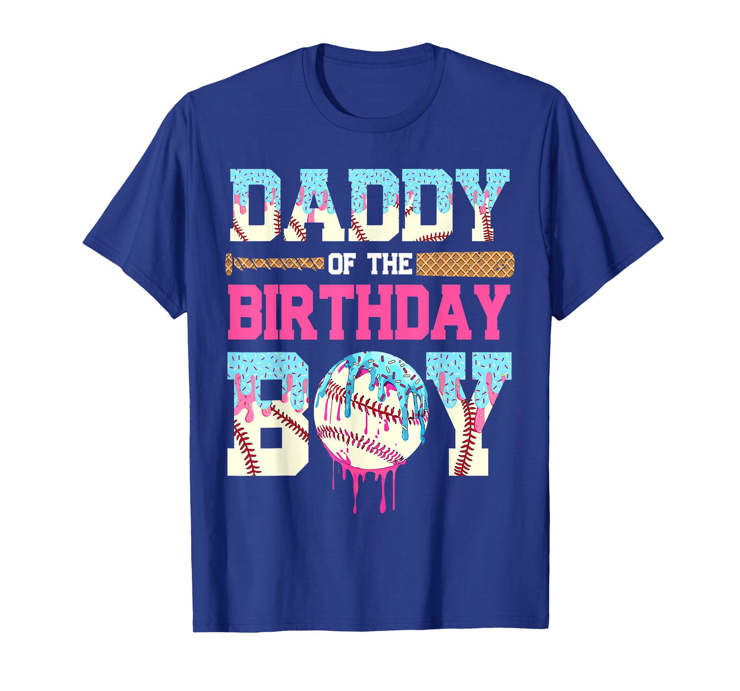 Baseball Family Daddy of The Birthday Boy Baseball Player T-Shirt