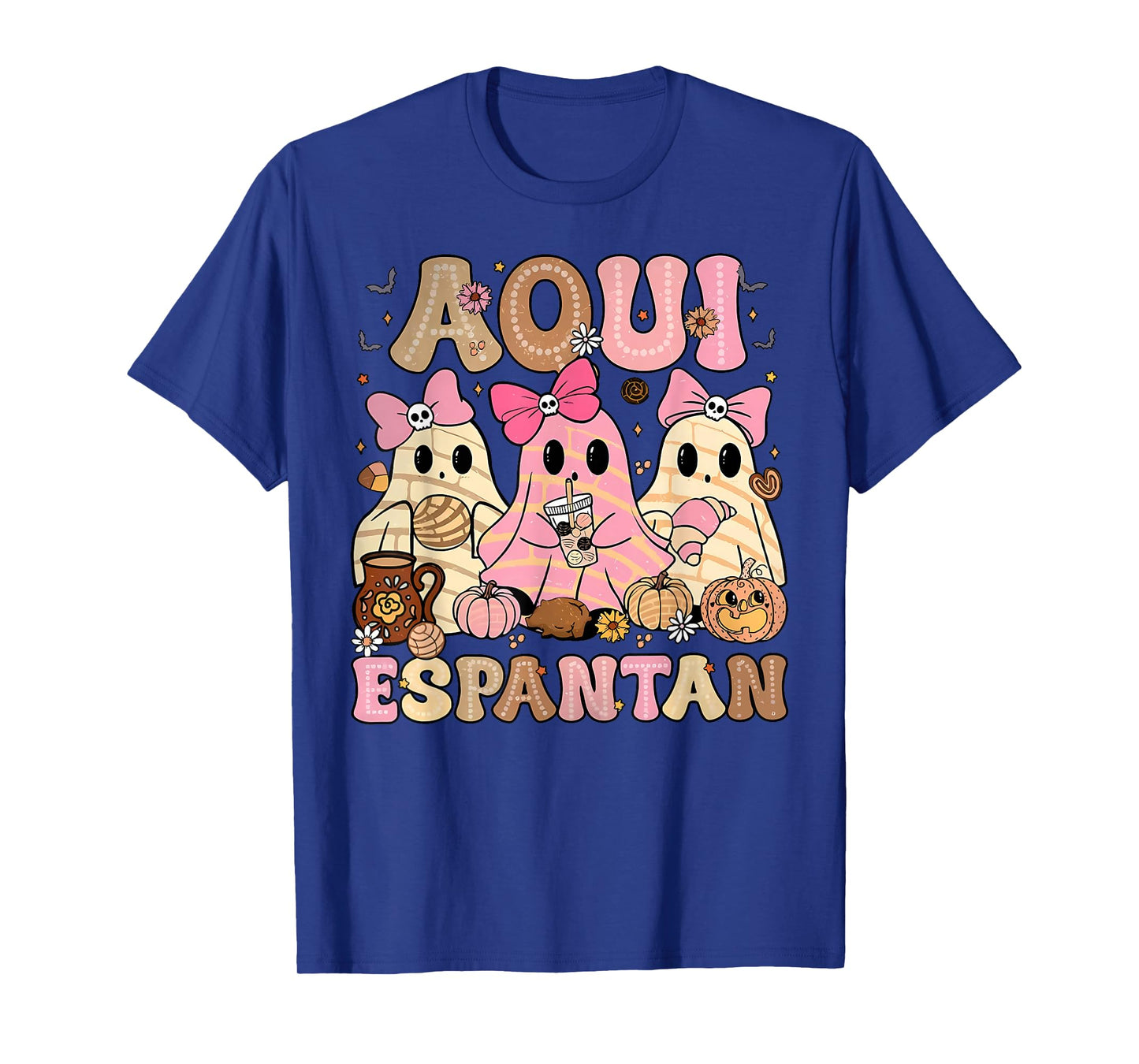 Aqui Espantan Mexican Ghost Halloween Spooky Conchas Espooky T-Shirt