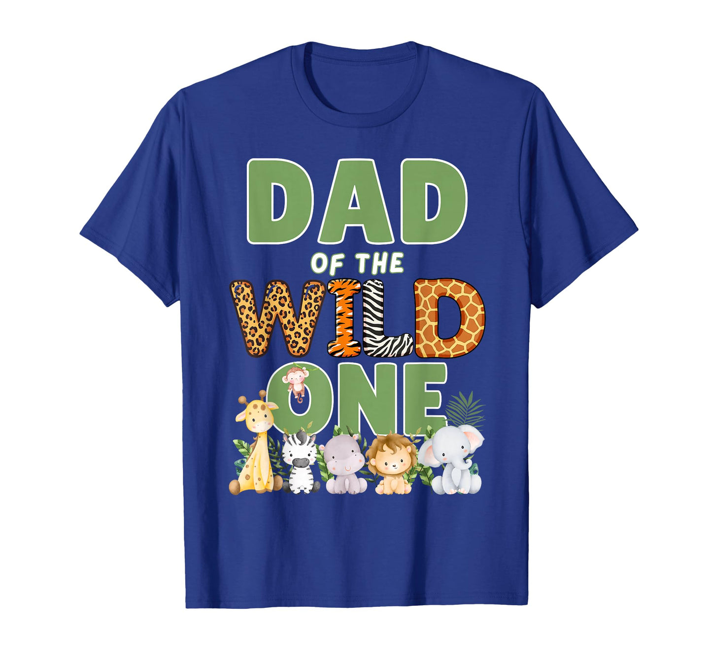 Dad Of The Wild One 1st Birthday Safari Family Matching T-Shirt