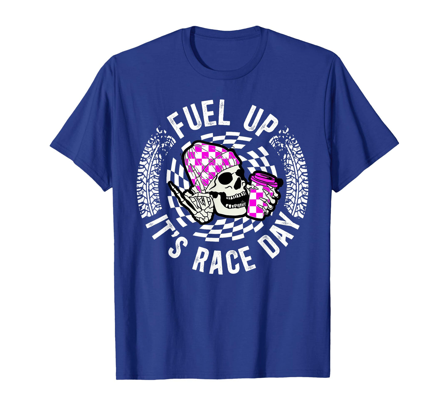 It's Race Day Racing Mom Of A Racer Mother Racing Mama T-Shirt, Small, Black