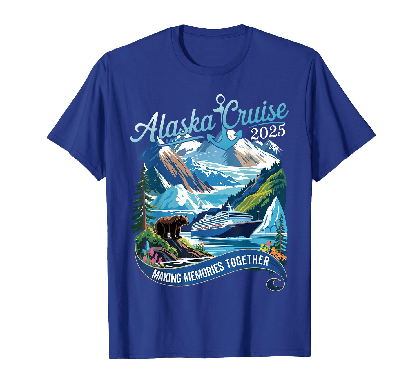 Alaska Cruise 2025 Matching Family Friends And Group Alaskan T-Shirt