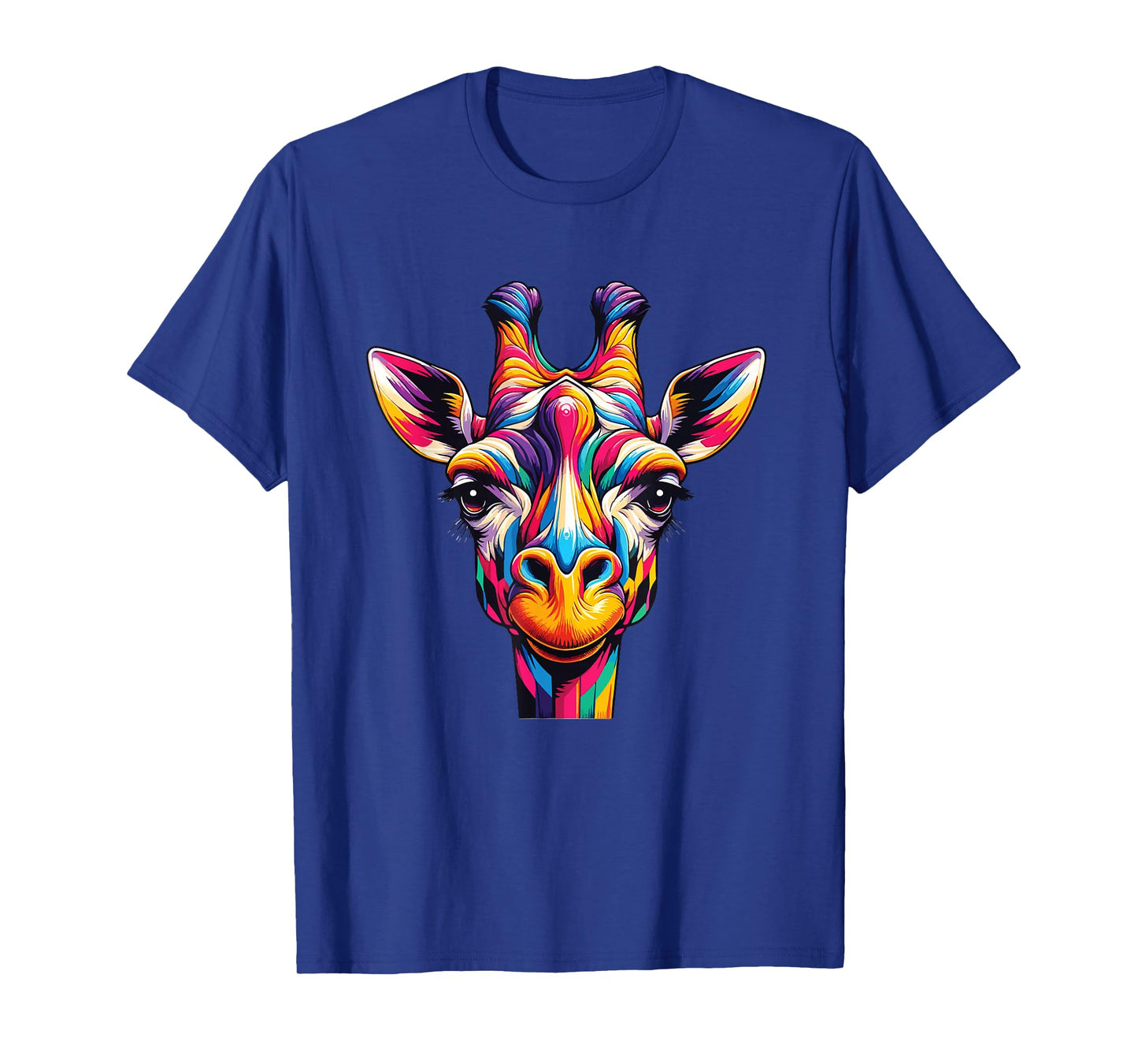 Giraffe rainbow colorful love wild animals zoo jungle T-Shirt