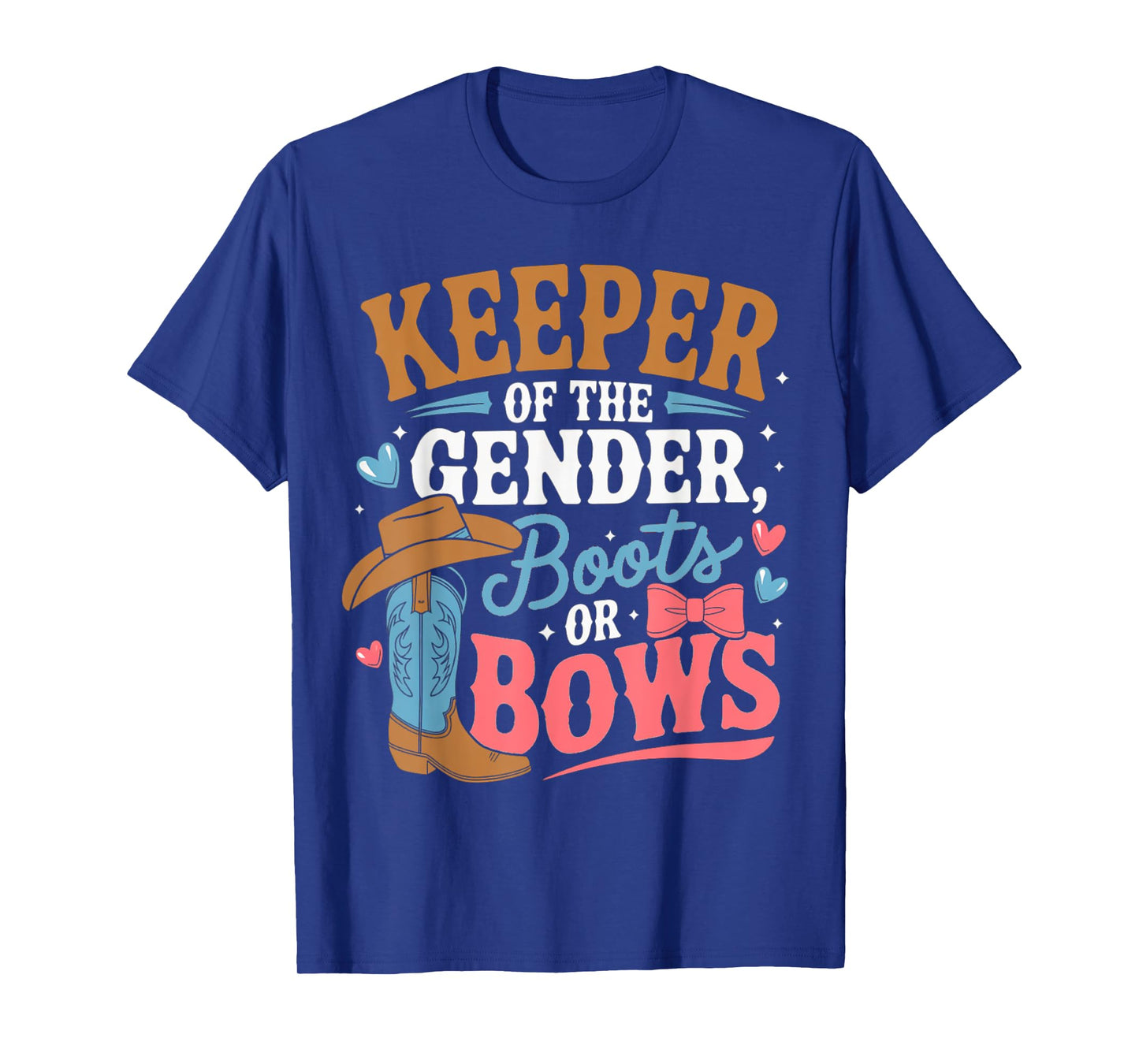 Western Gender Reveal Keeper of the Gender Baby Announcement T-Shirt