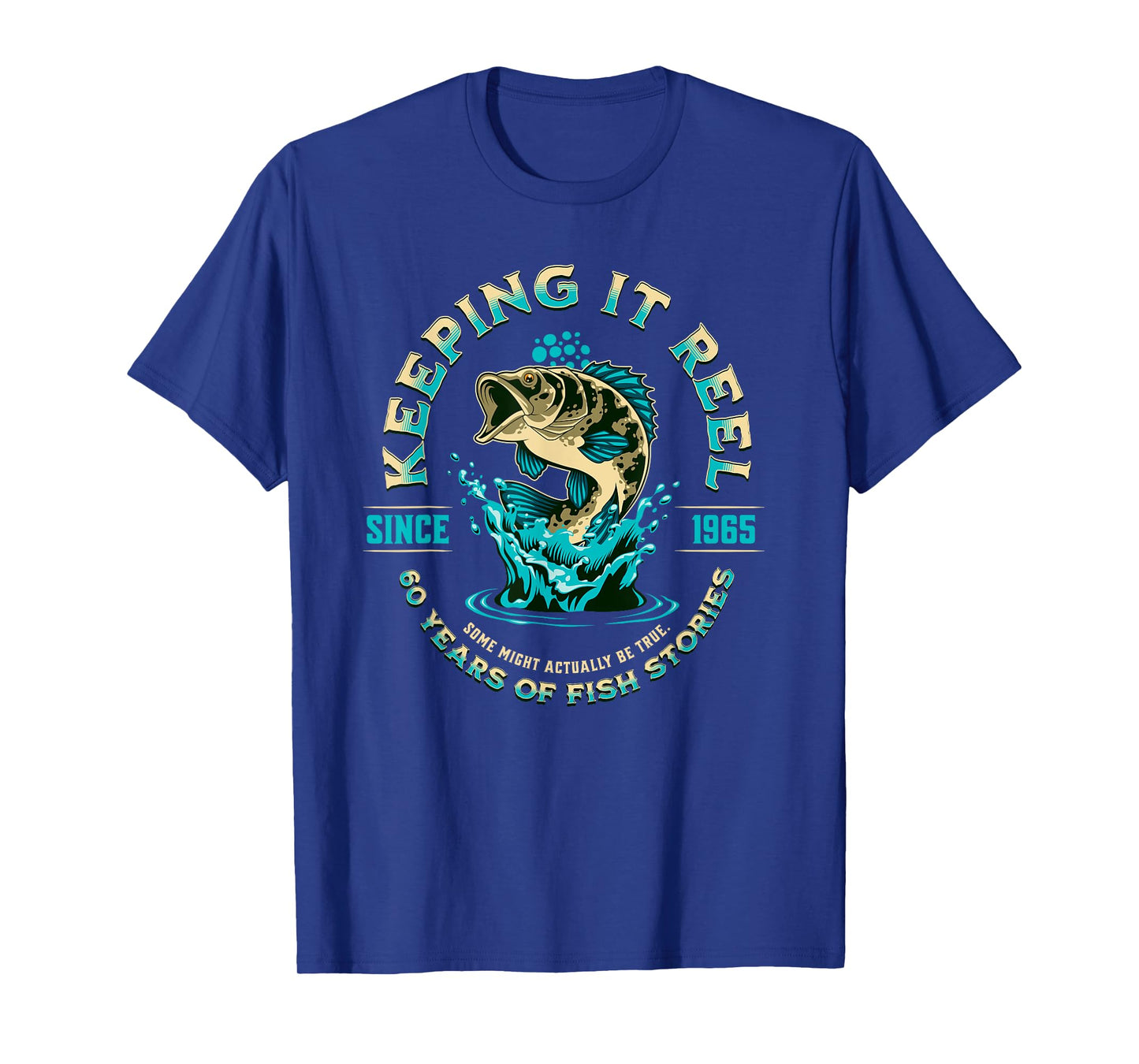 Funny 60th Birthday Fishing Keeping it Reel since 1965 T-Shirt