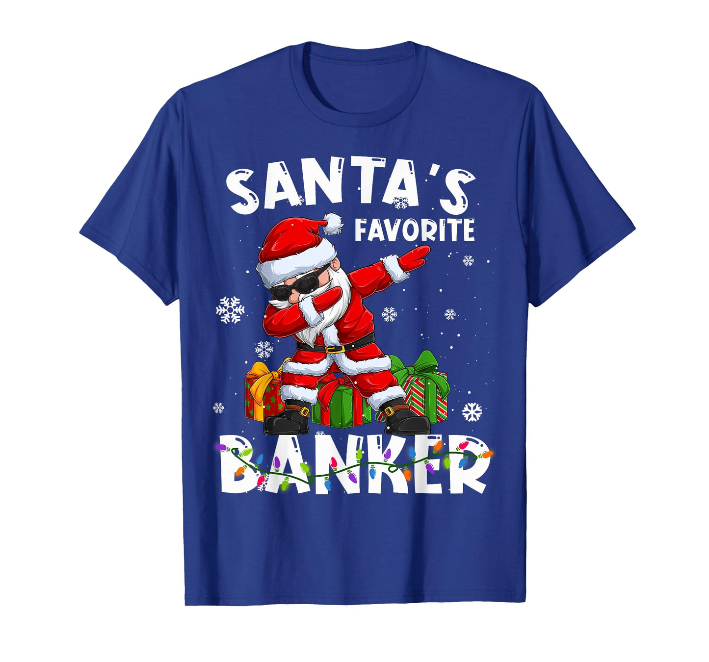 Santa's Favorite Banker Family Matching Group Christmas T-Shirt