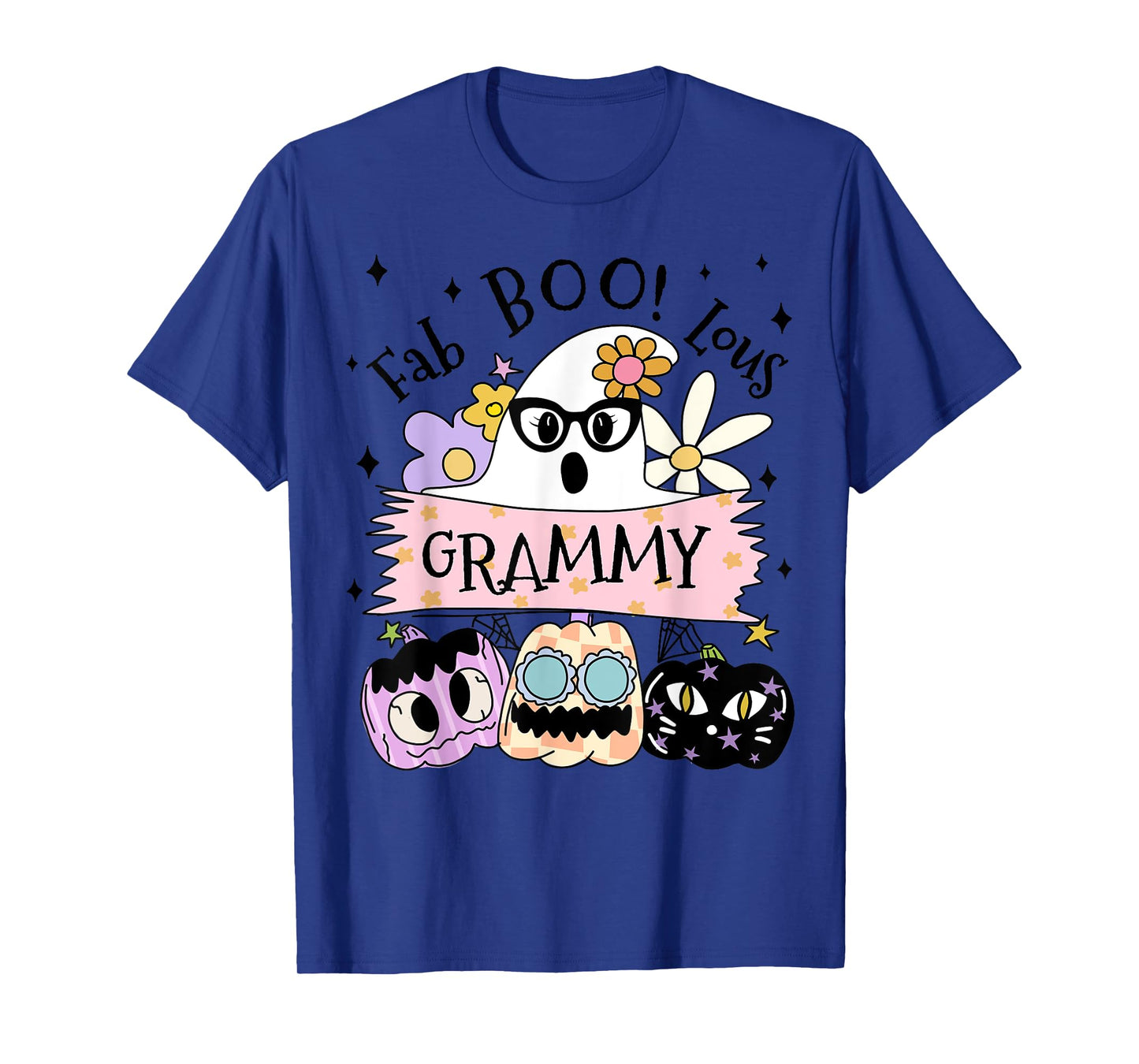 Cute Ghost Fab Boo Lous Grammy Spooky Halloween Costume T-Shirt