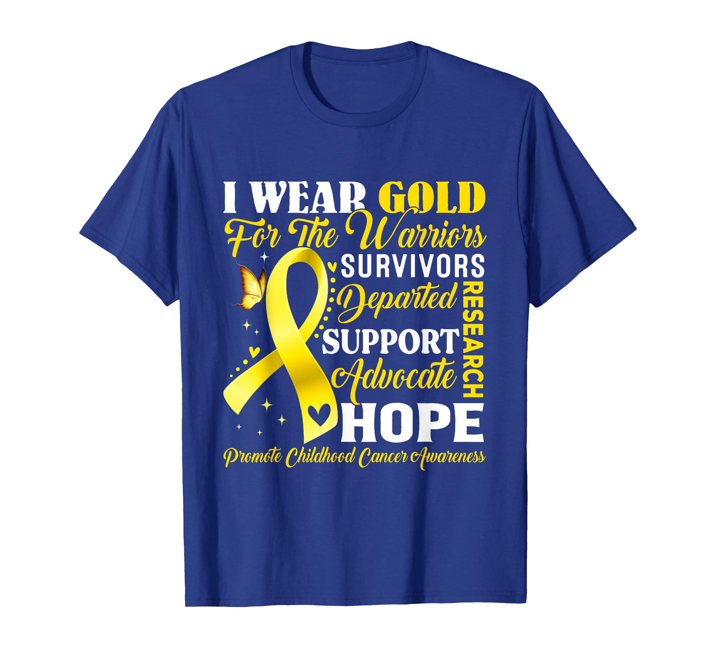 Childhood Cancer Awareness Shirt We Wear Gold for Children T-Shirt