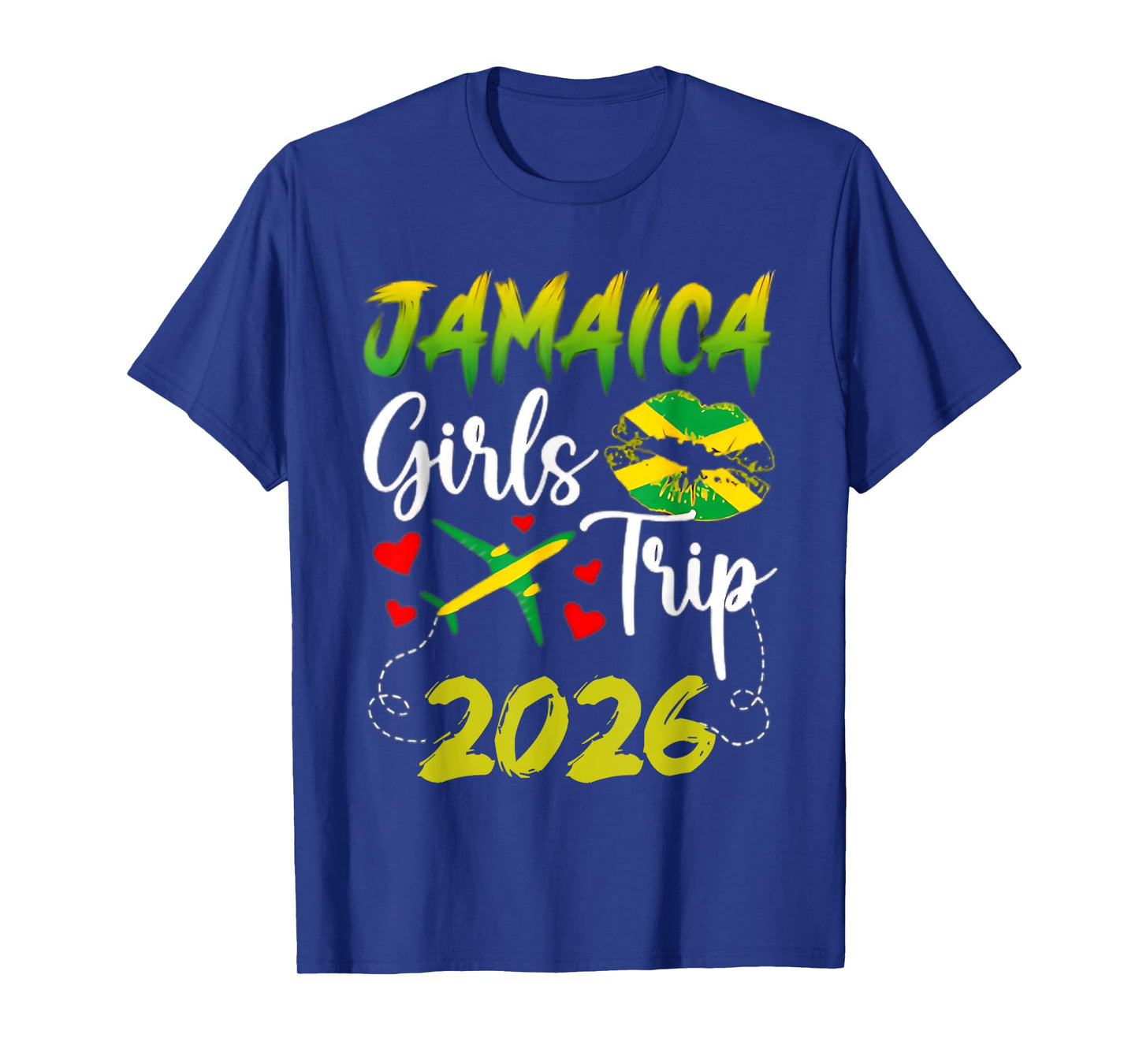 Womens Jamaica Girls Trip 2026 Summer Vacation Weekend Funny T-Shirt