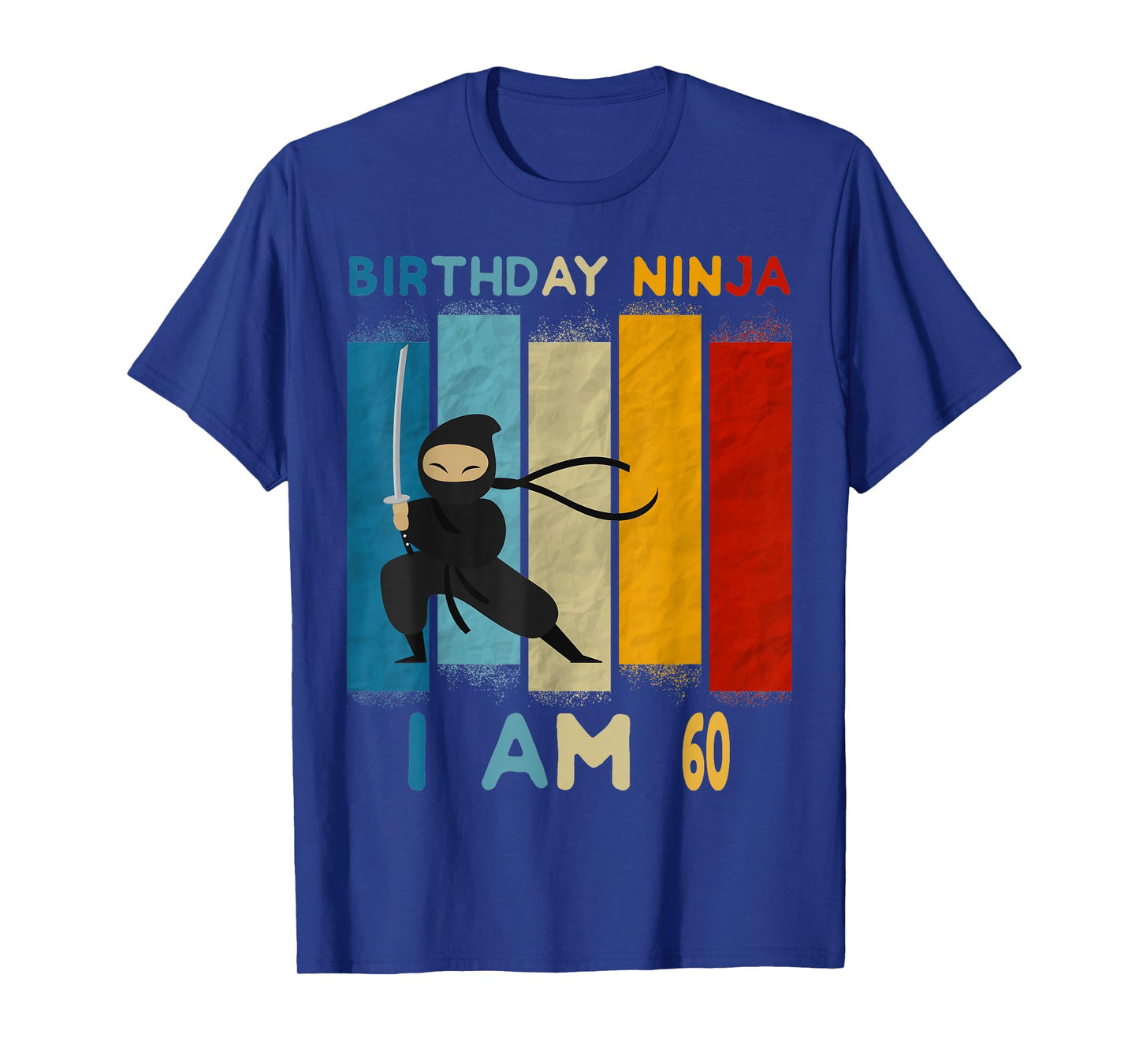 60th Birthday Boy Ninja Lover 60 Year Old Funny B-Day T-Shirt