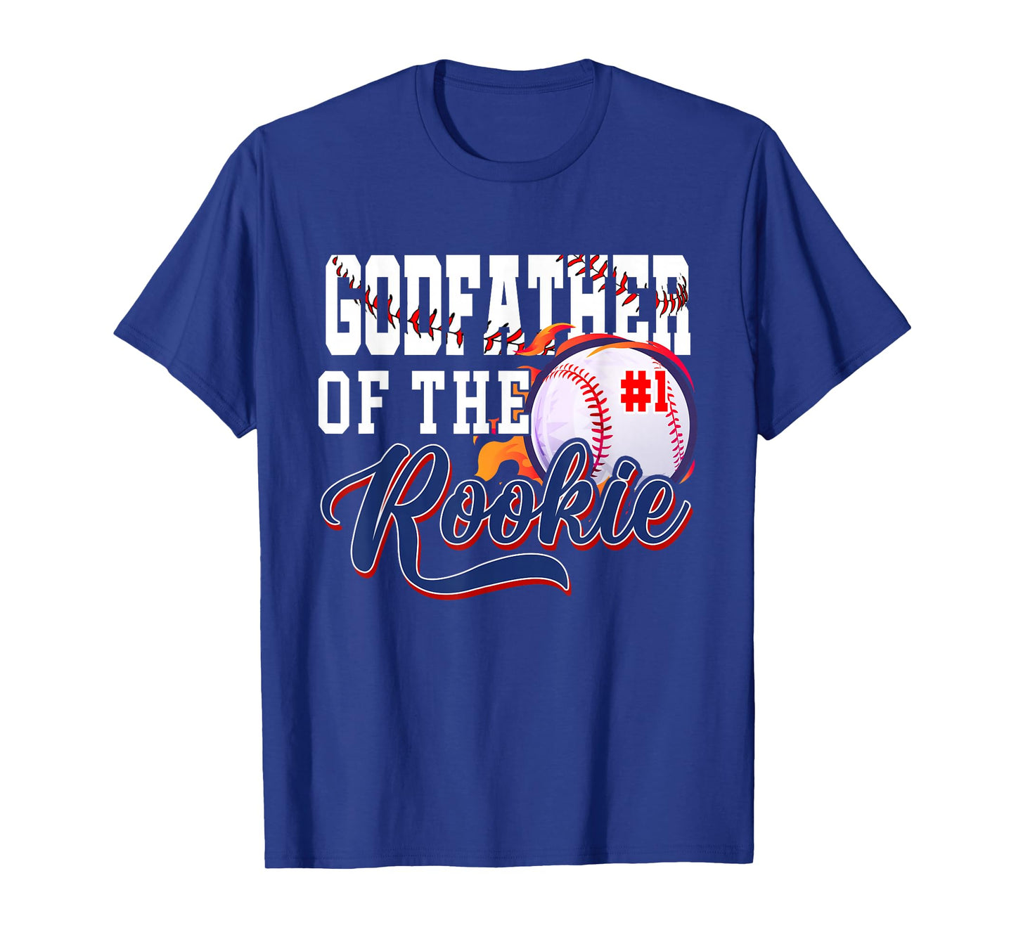 Godfather Rookie of Year 1st Birthday Baseball Theme T-Shirt