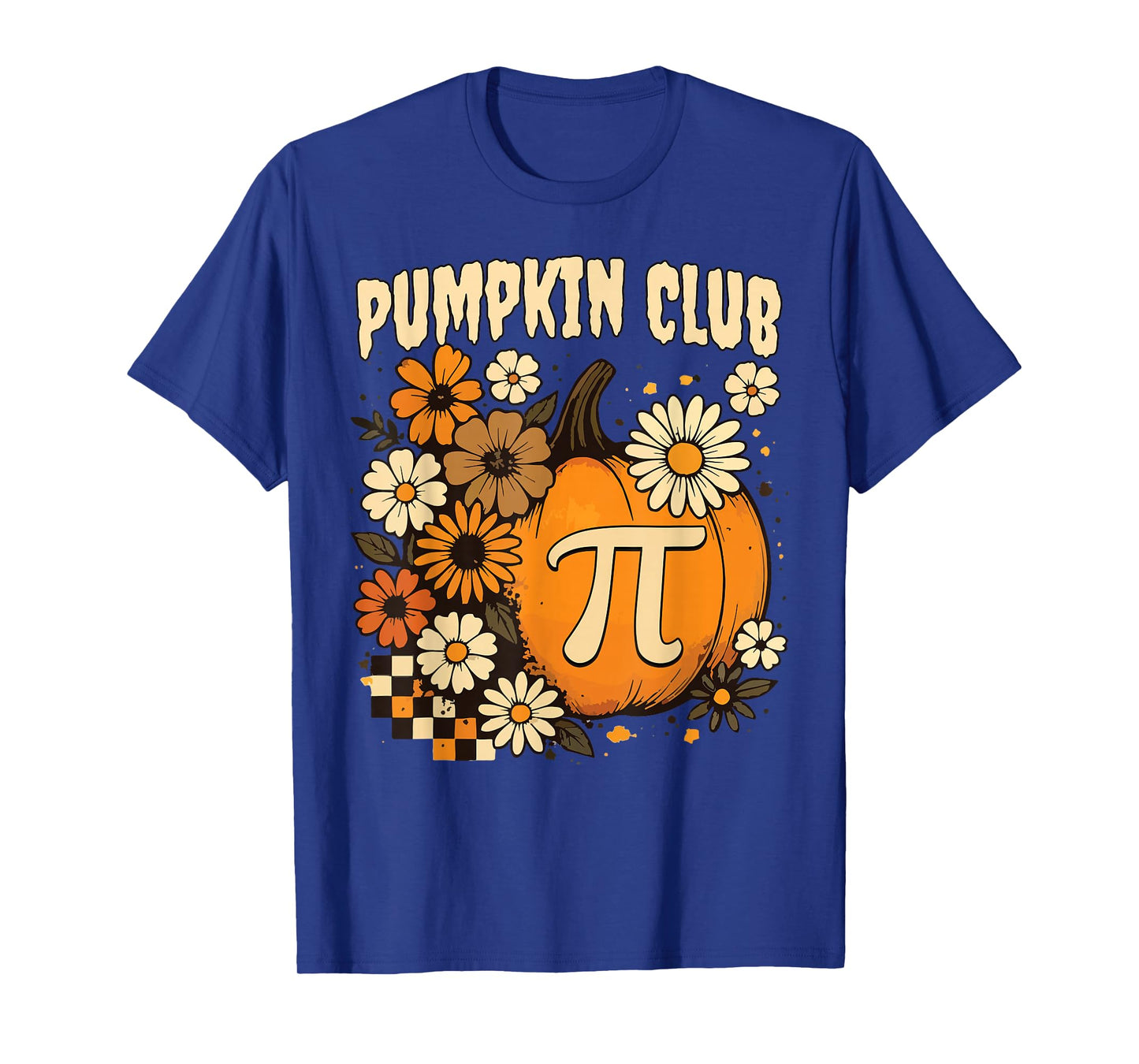 Funny Pumpkin Pi Club Halloween Math Costume Boy Girl Women T-Shirt