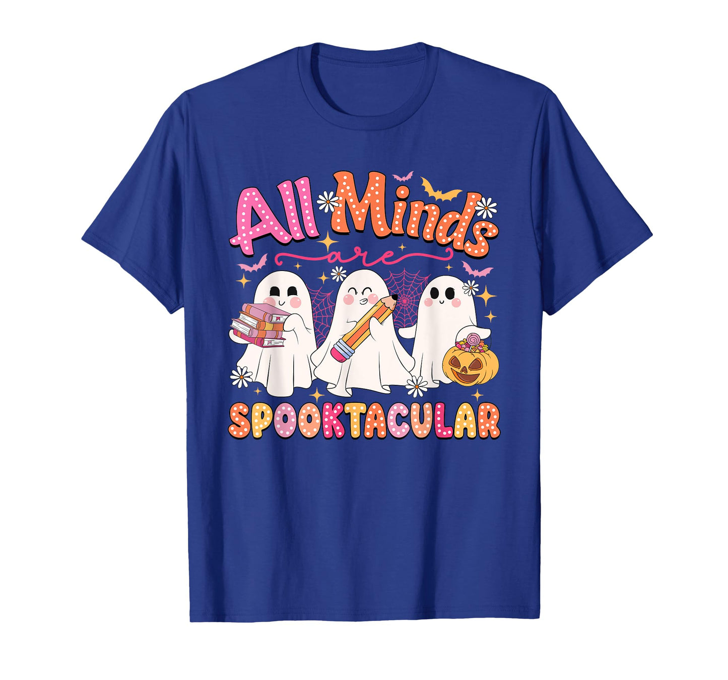 All Minds Are Spooktacular Halloween School Psychologist T-Shirt
