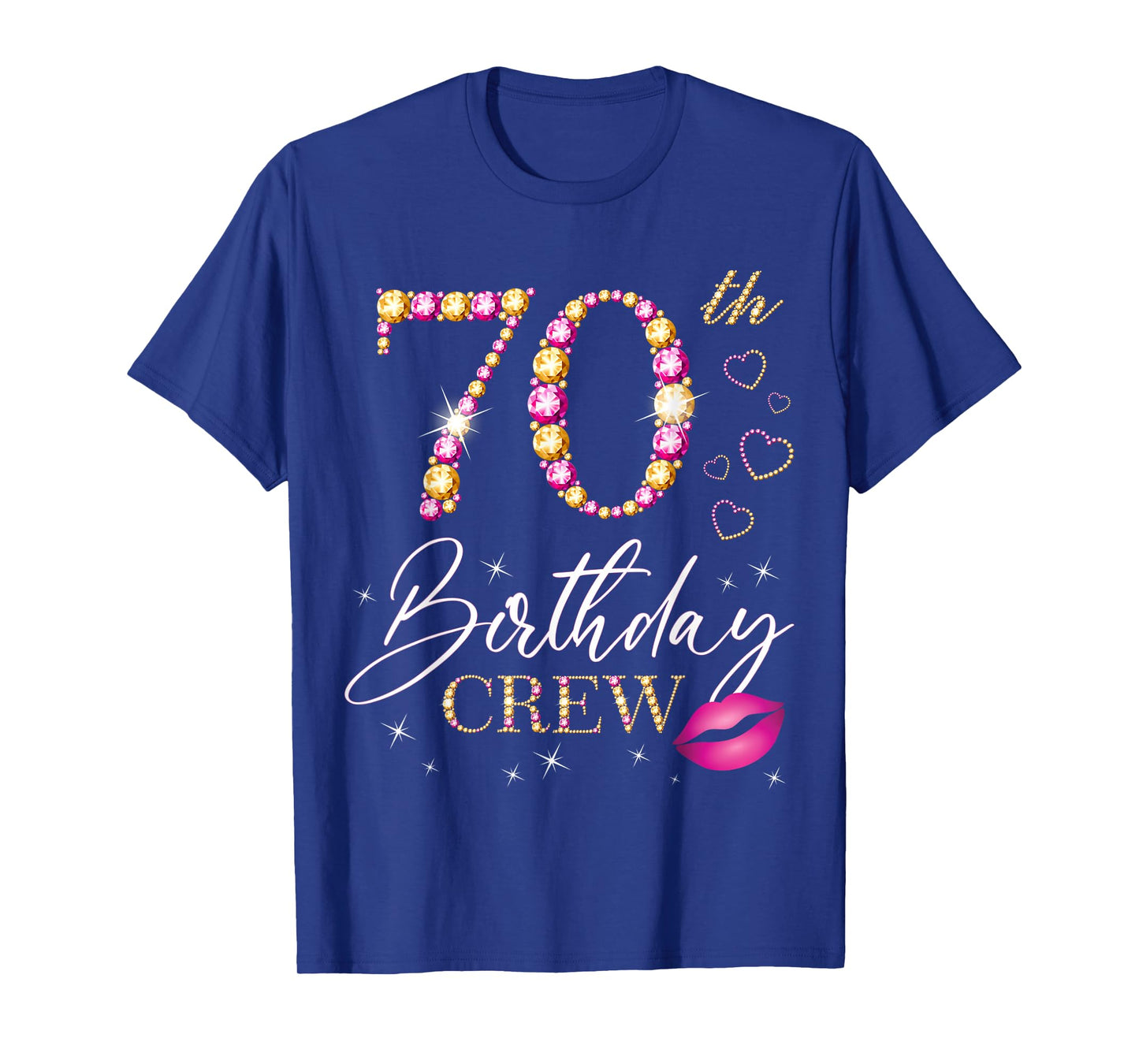 70th Birthday Crew 70th Birthday Squad 70 Years Old Bday T-Shirt