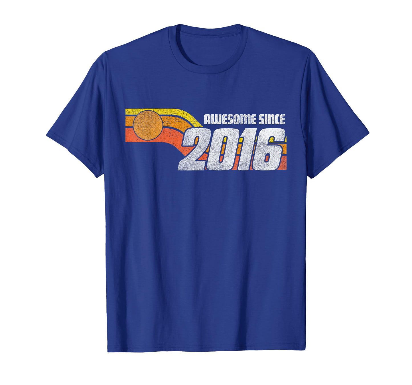 Vintage Awesome Since 2016 9 Years Old 9th Birthday Retro T-Shirt