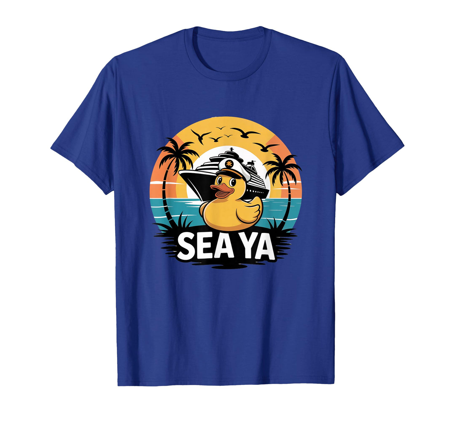 Rubber Duck Sea Ya Cruise Ship Vacation Family Matching T-Shirt