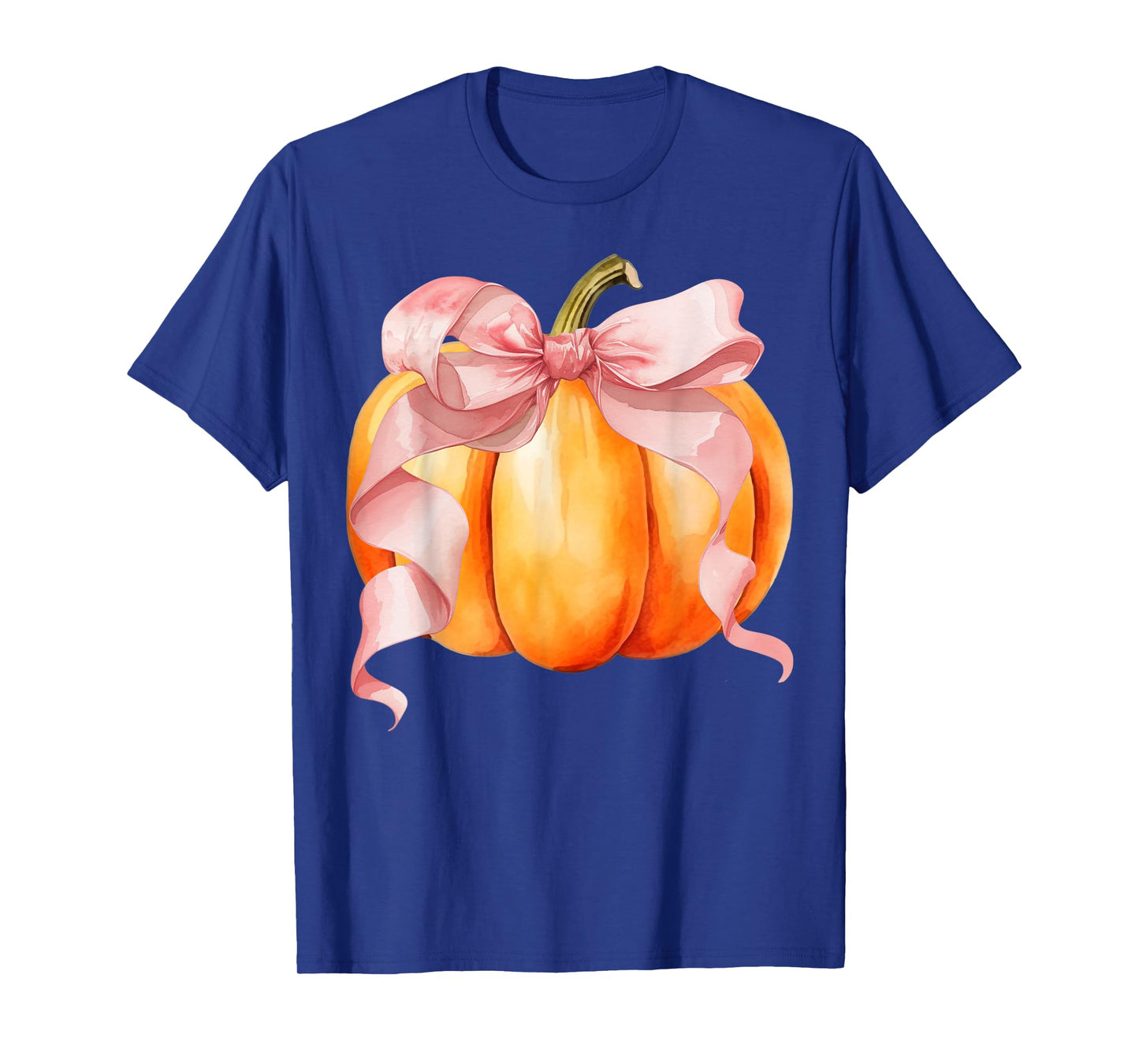 Coquette Pink Bow Pumpkin Fall Halloween Costume Women Girls T-Shirt