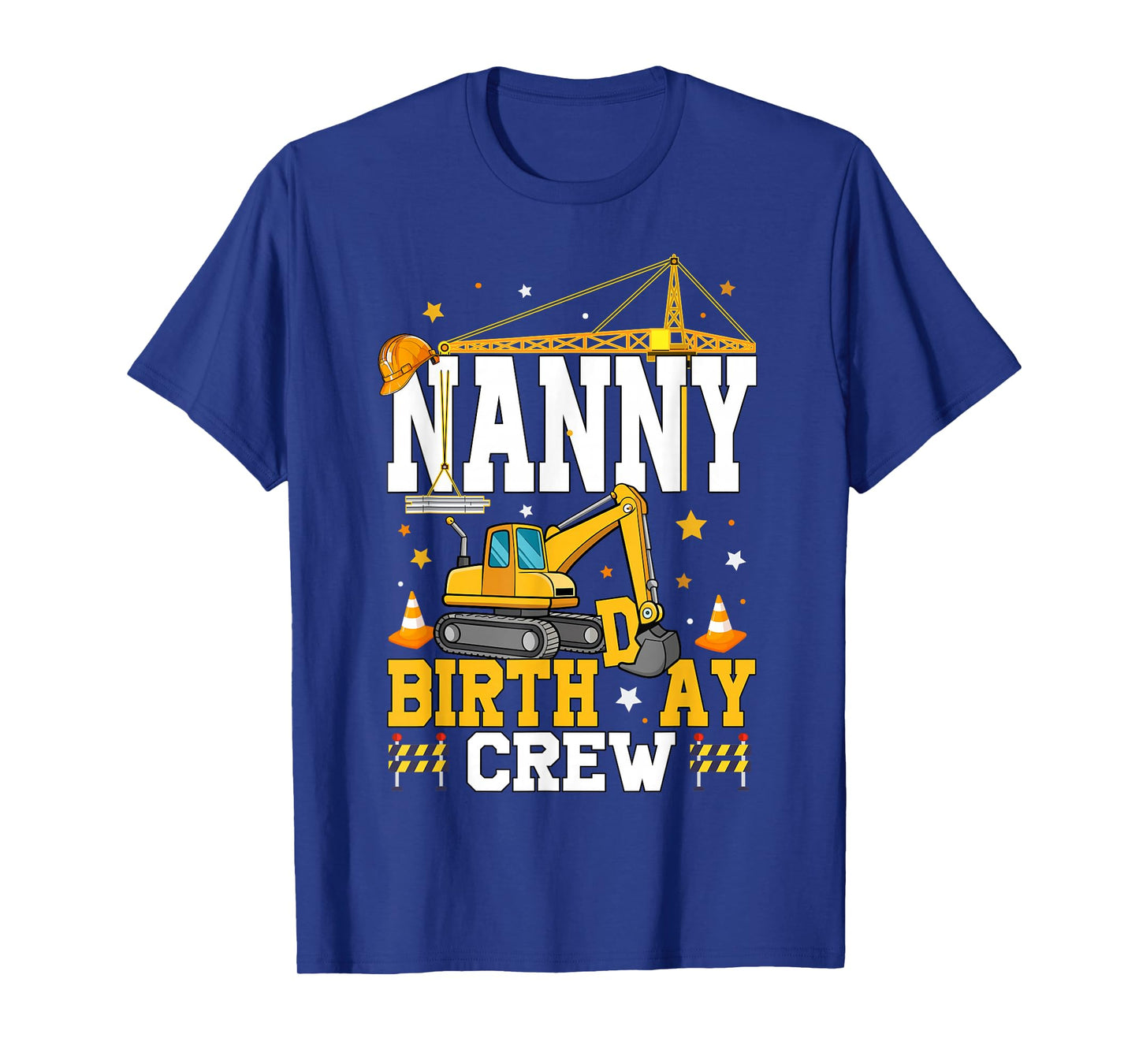 Nanny Birthday Crew Construction Birthday Party T-Shirt
