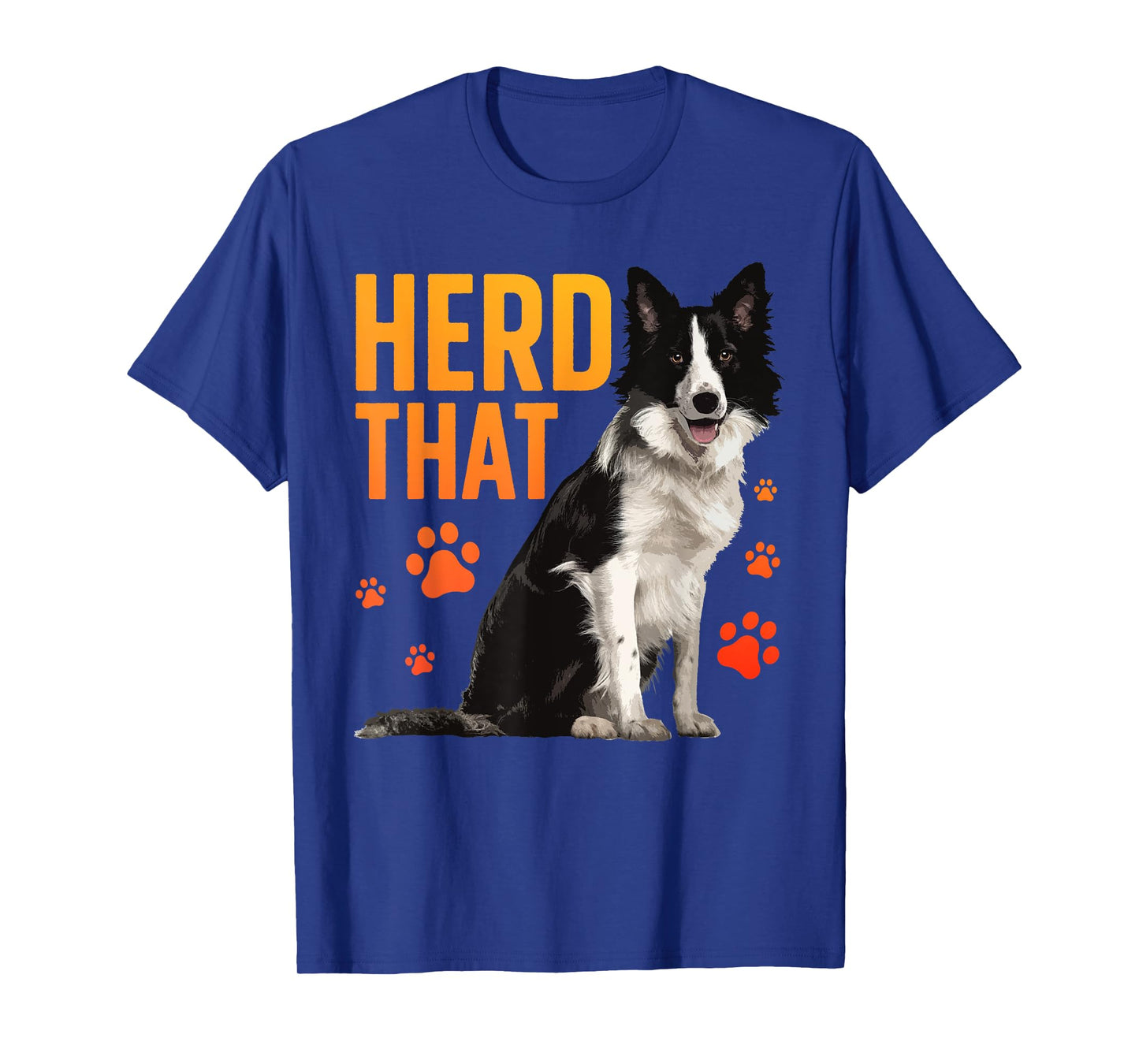 Funny Border Collie Art For Men Women Border Collie Lover T-Shirt
