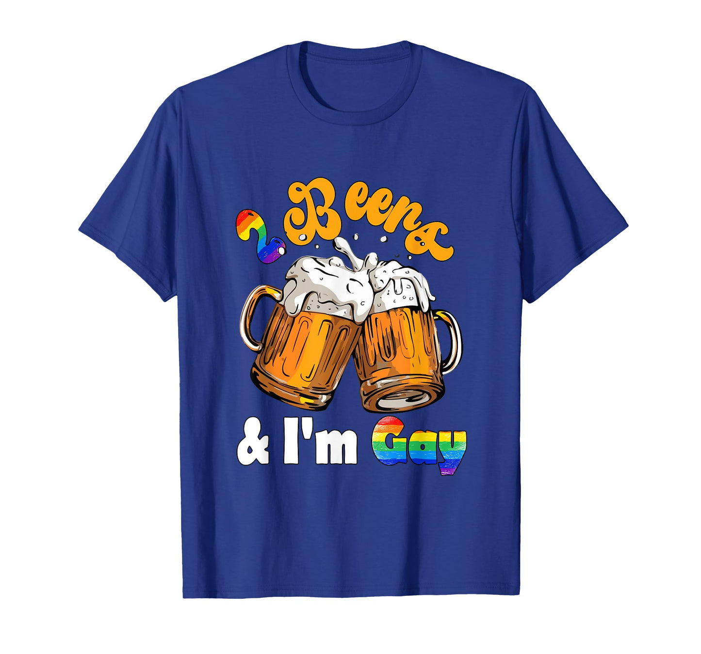 2 Glasses Of Beers Funny Joke Gay Proud LGBT Drinker Drunk T-Shirt