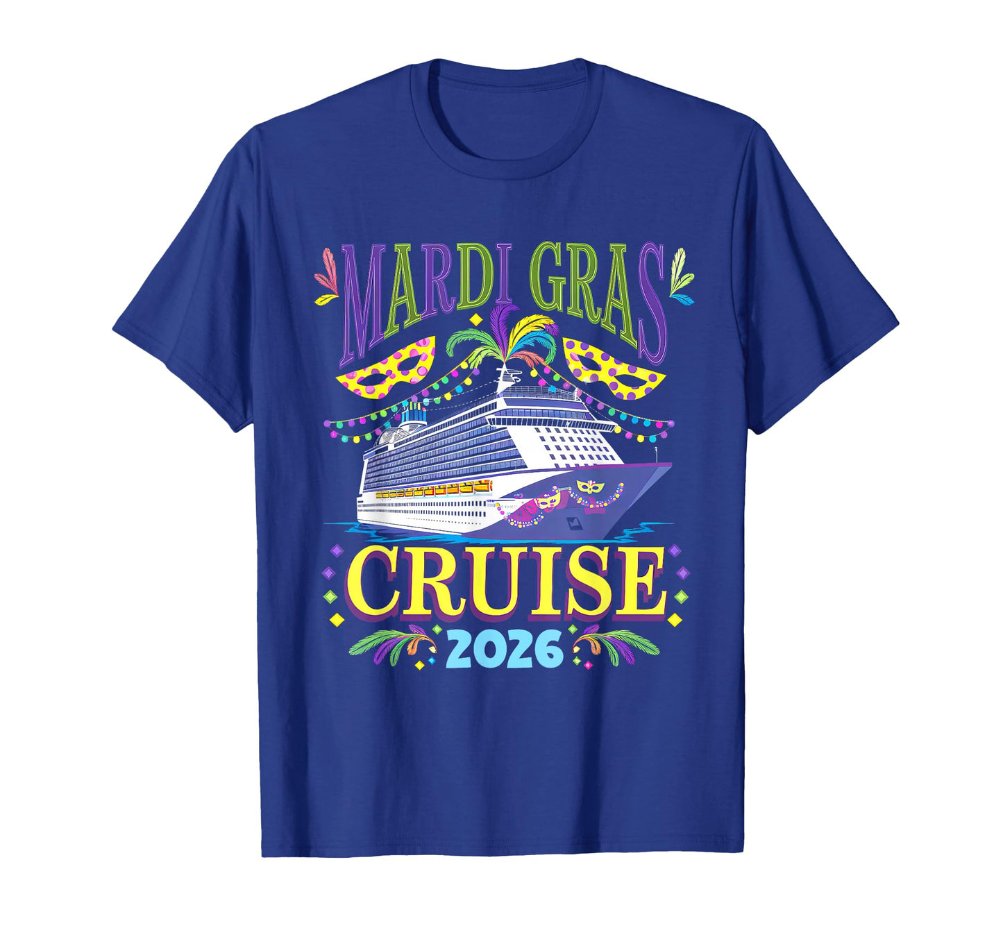 Mardi Gras Cruise 2026 Ship Family Matching Trip New Orleans T-Shirt