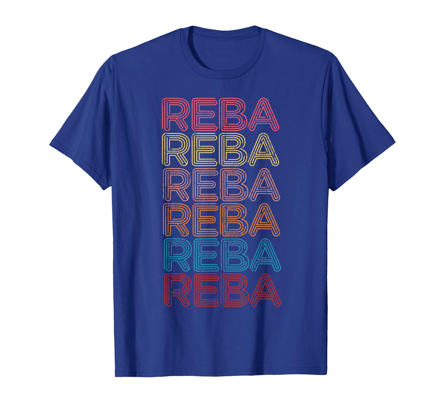 Vintage Reba Name Retro Style 70s 80s First For Men Women T-Shirt