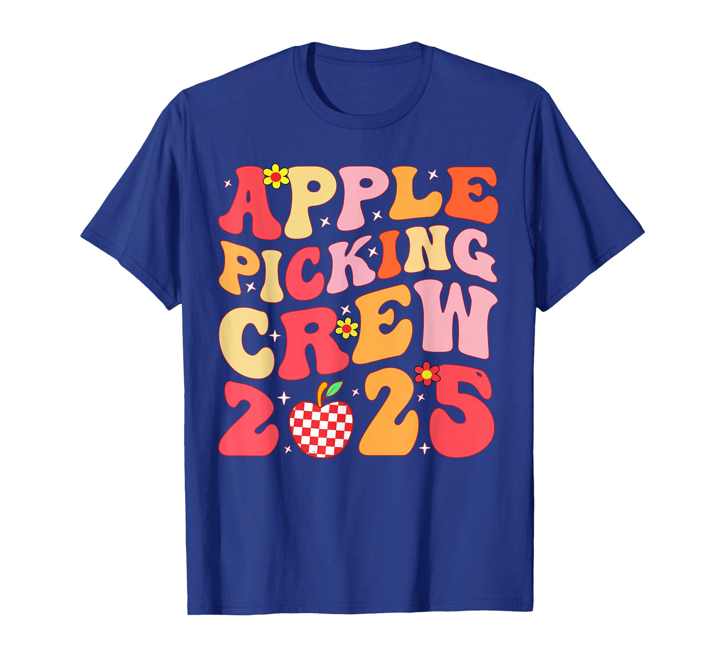 Apple Picking Crew 2025 Cute Matching Family Fall Orchard T-Shirt