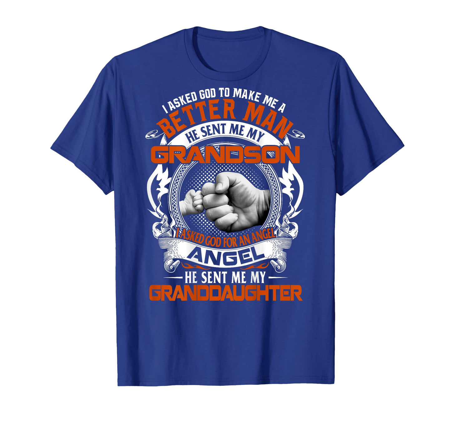 Grandpa Grandson Granddaughter Better Man Father's Day T-Shirt