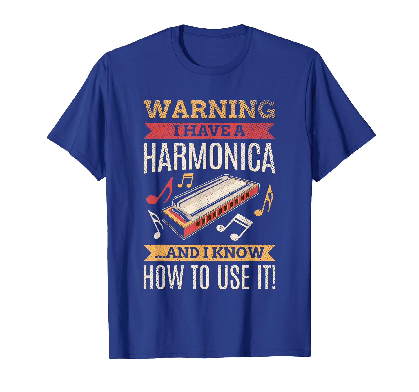Harmonica Vintage Retro Harmonica Player Gift T-Shirt