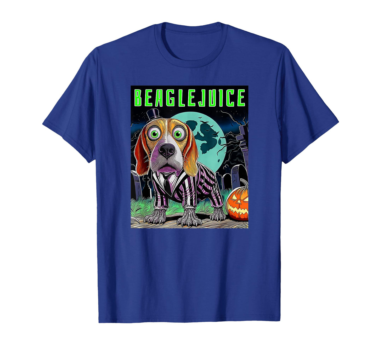 Halloween Beaglejuice Beagle Fun Dog Breed Owners Costume T-Shirt