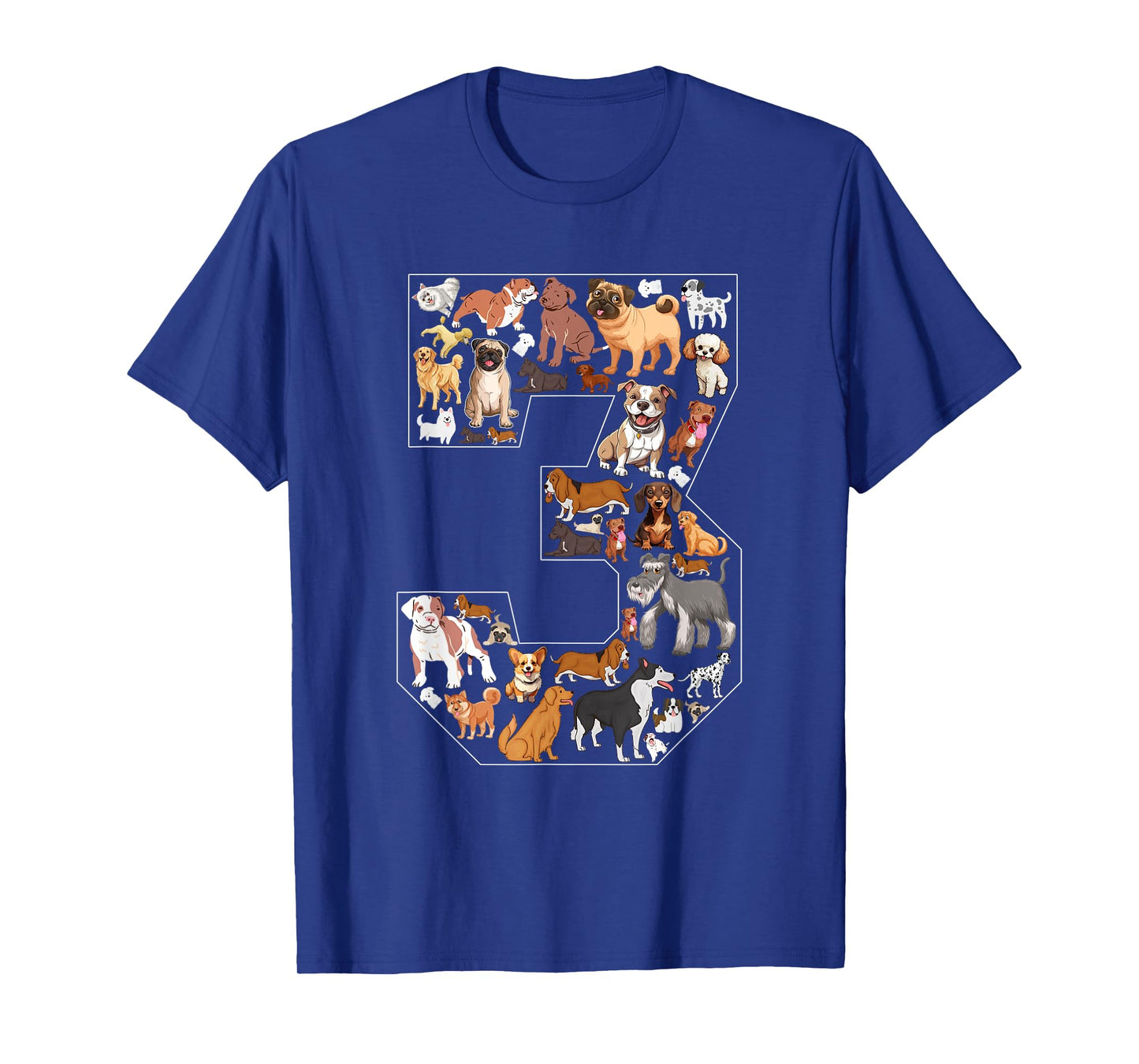 3rd Birthday Dog Lovers 3 Year Old Boys Girls Party T-Shirt