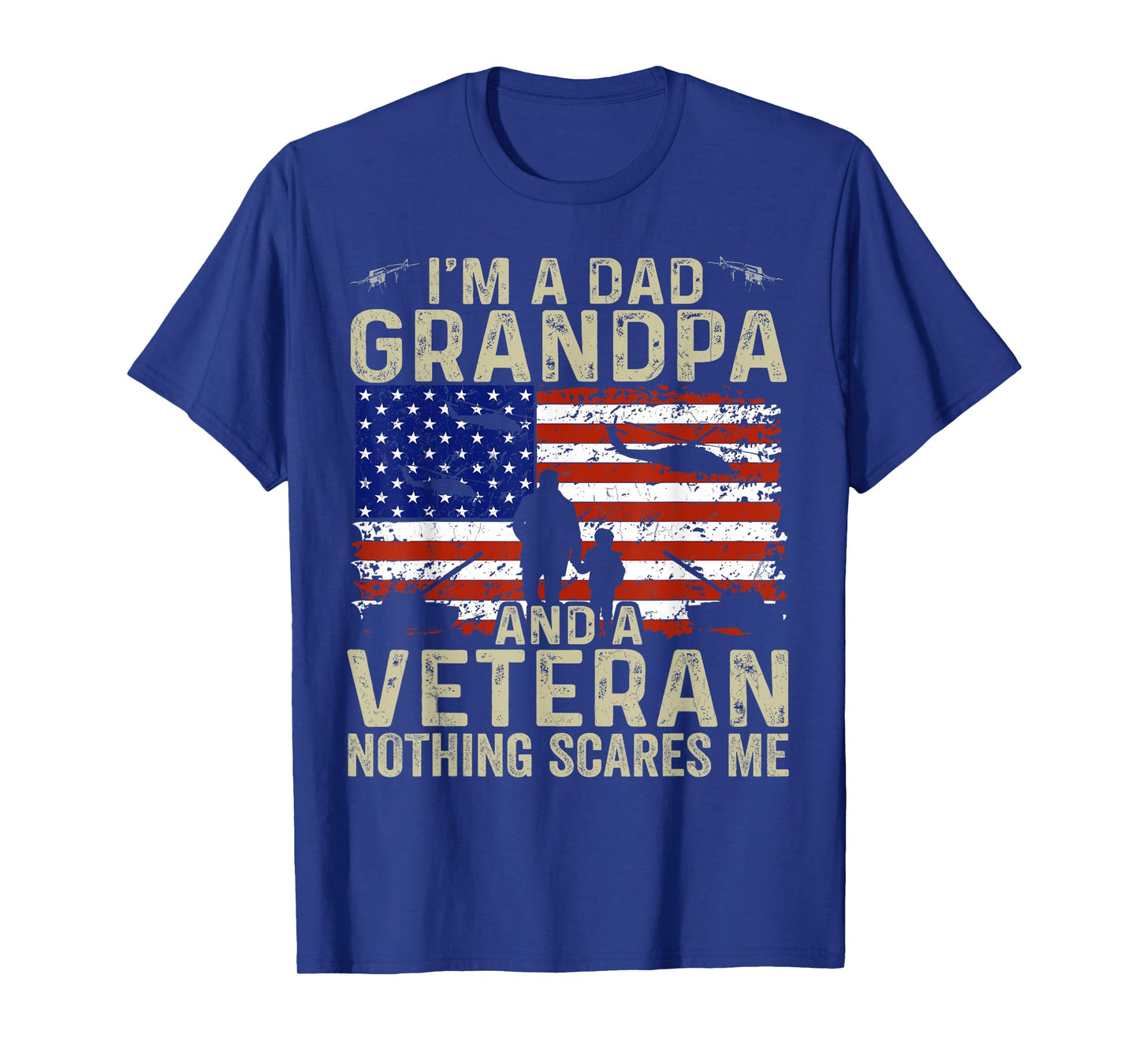 Iโm A Dad Grandpa And A Veteran Shirt Fathers Day Veteran T-Shirt